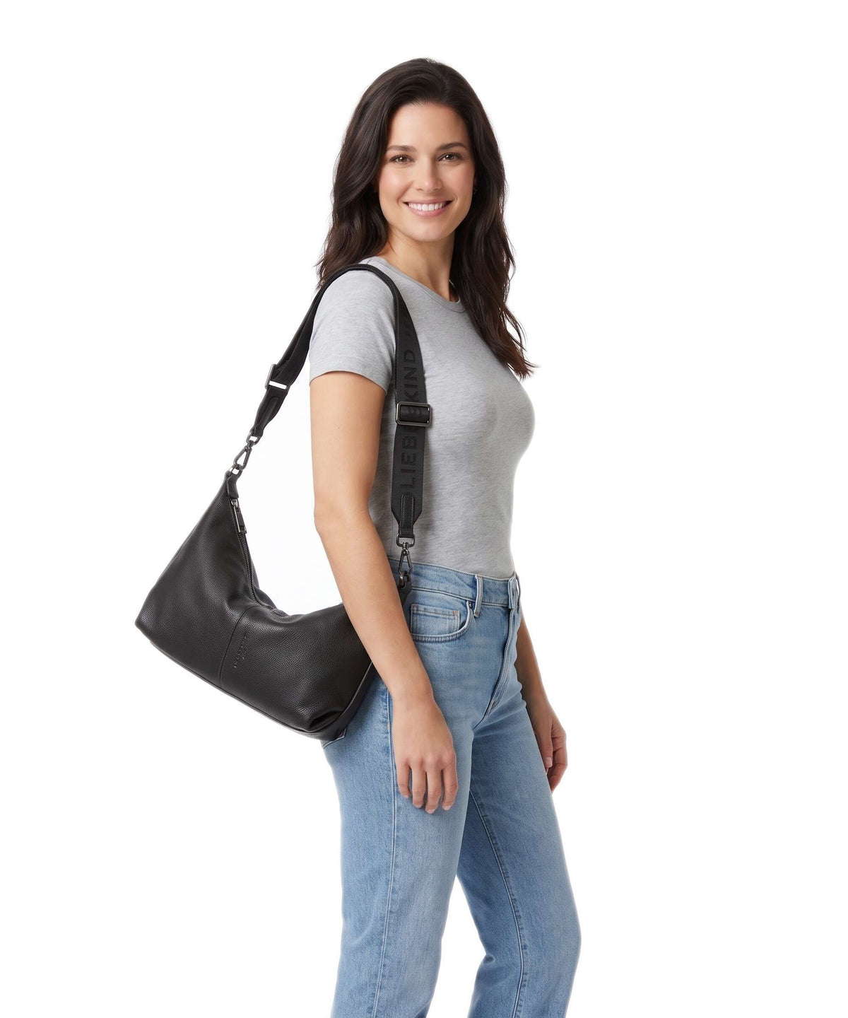 Liebeskind Paris Small Pebble S Hobo bag deep soil