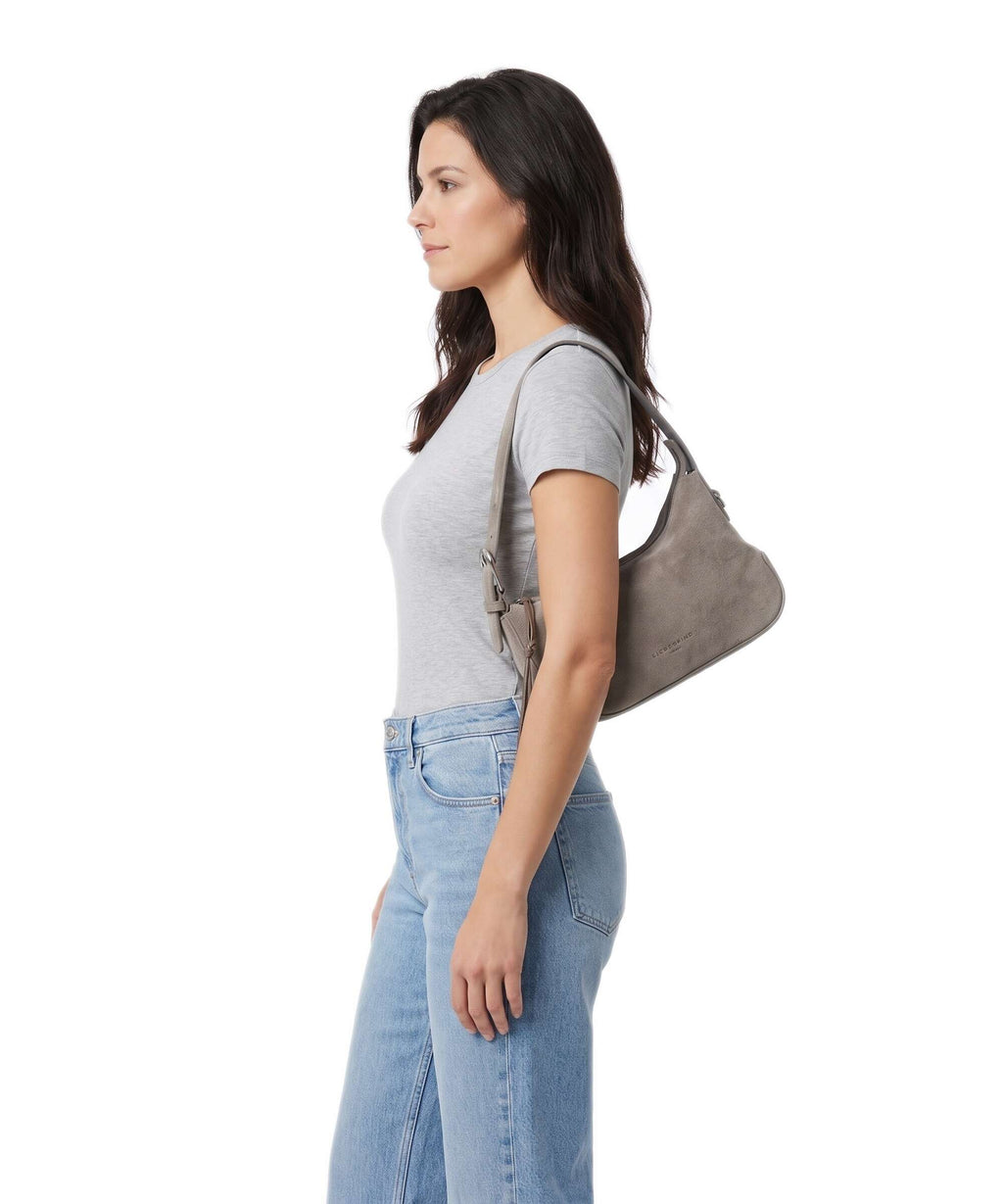 Liebeskind Ines Suede M Shoulder bag neutral grey