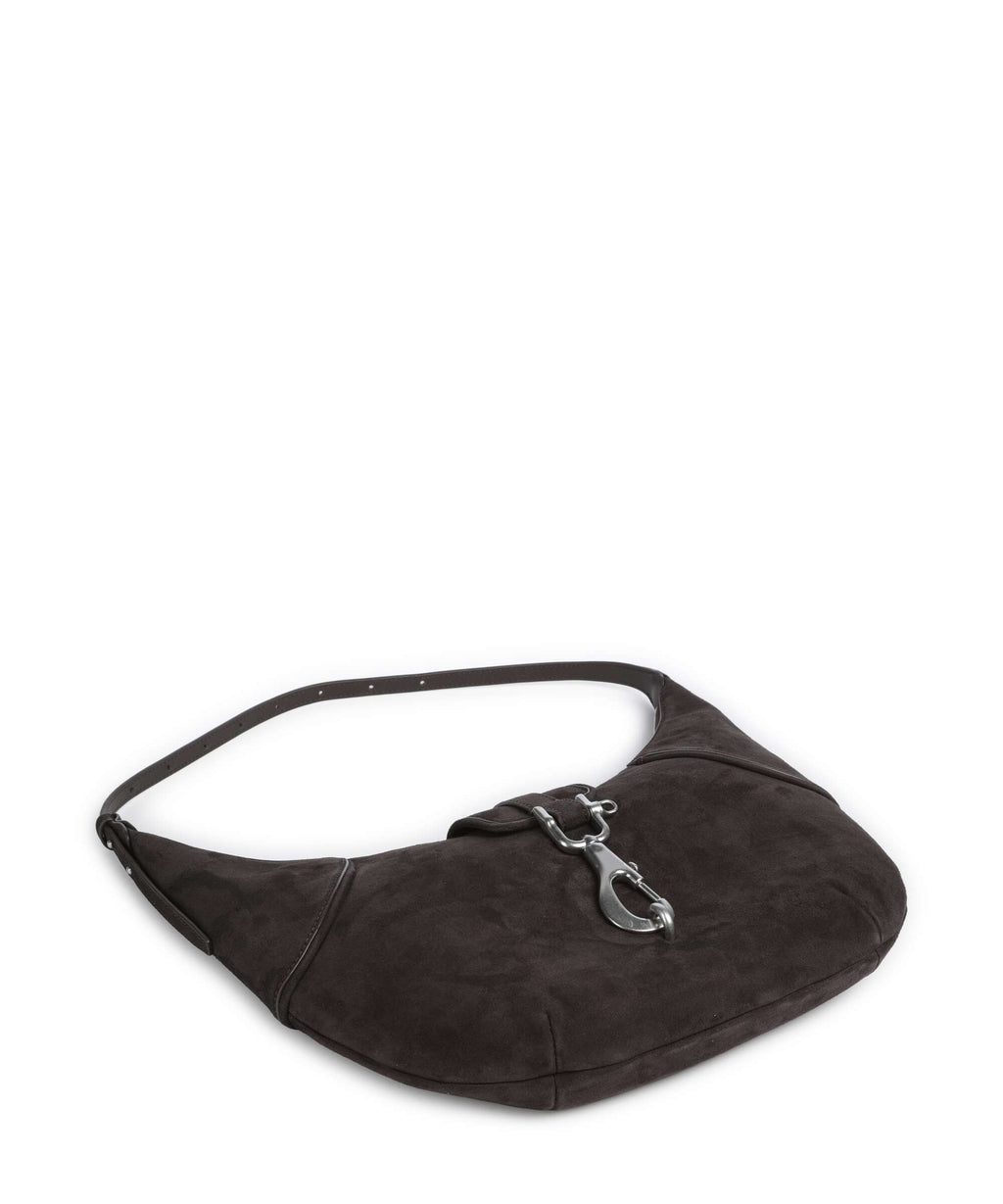 Liebeskind Ryker Suede M Hobo bag deep soil