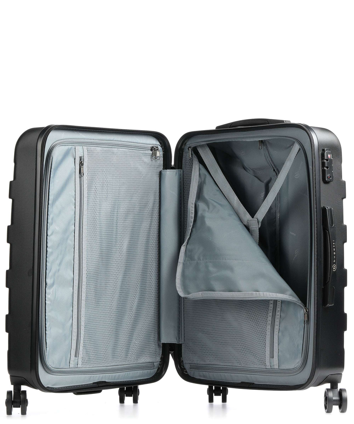 Bugatti Galatea Suitcase set (4 wheels) schwarz