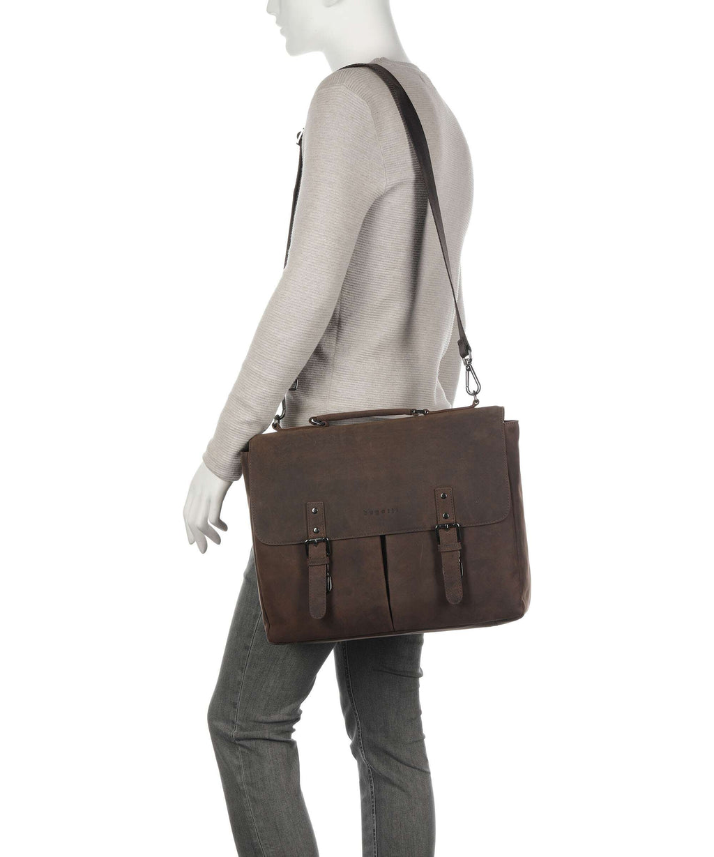 Bugatti Luca Briefcase brown