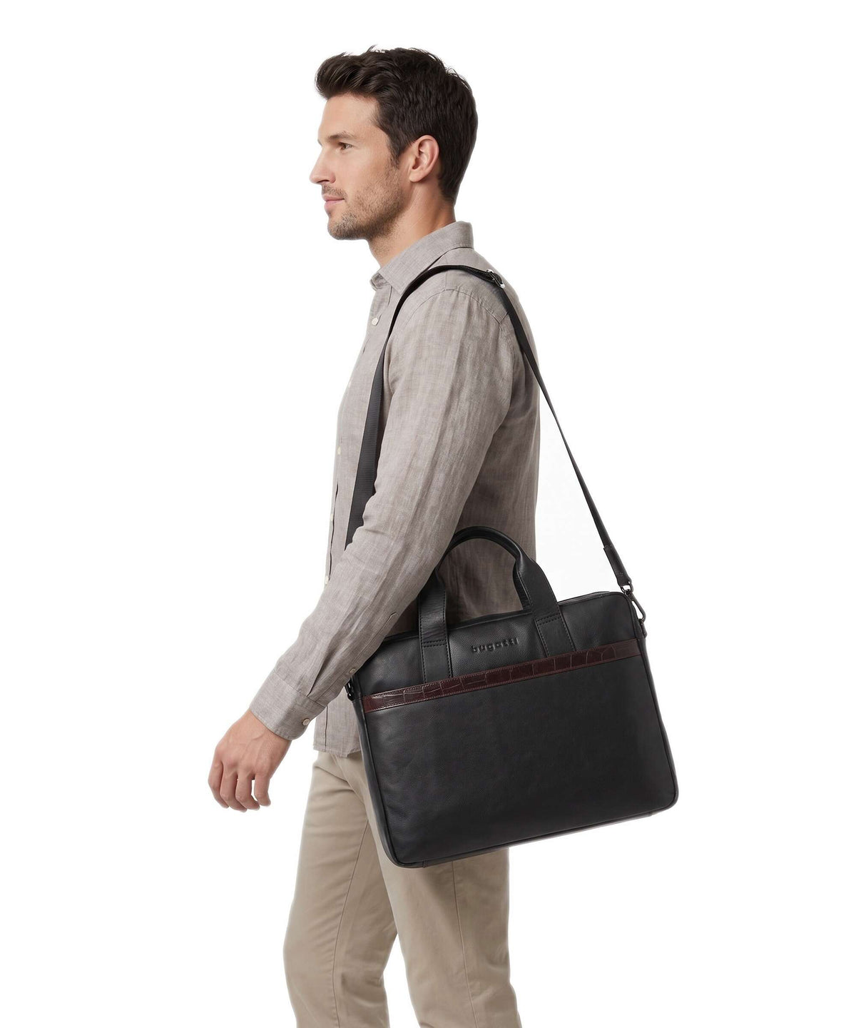 Bugatti Corso Deluxe Briefcase schwarz