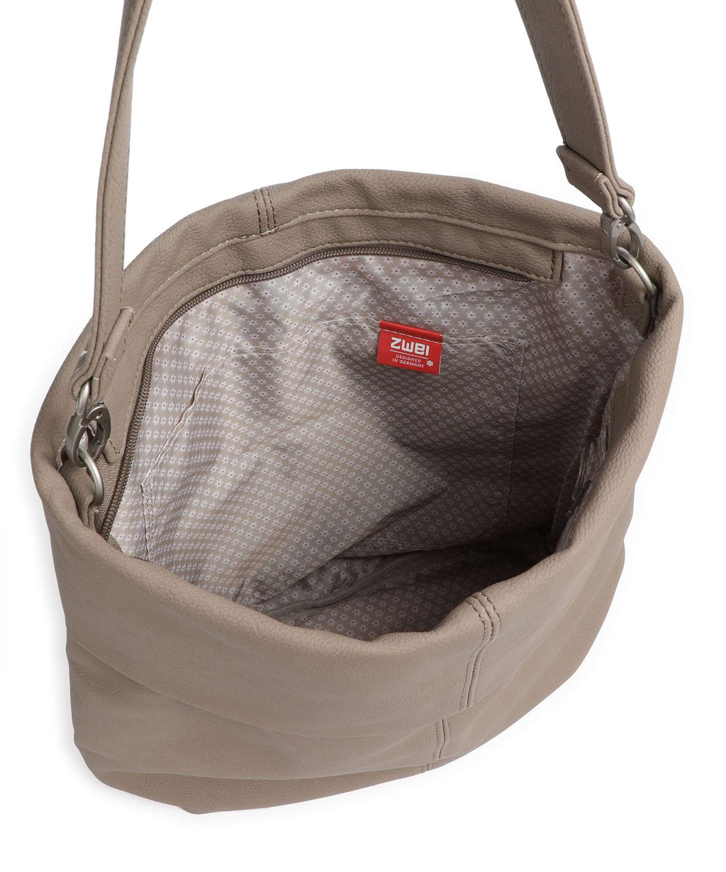 Zwei Mademoiselle.M M12 Hobo bag nubuk cappuccino