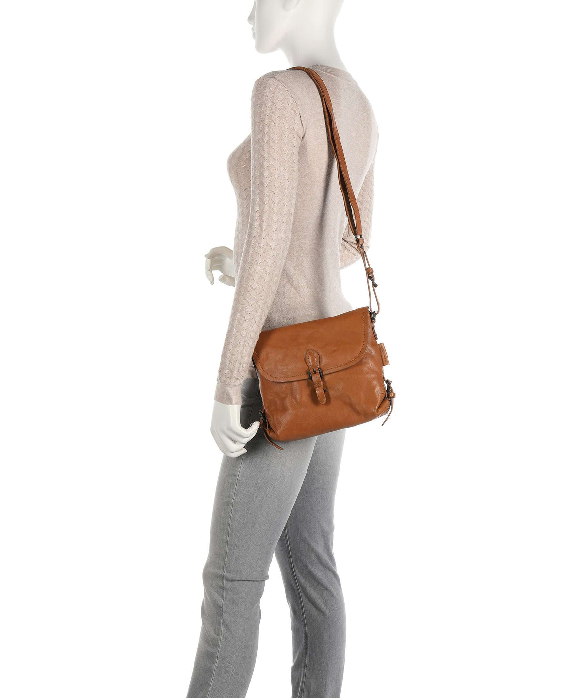 Aunts & Uncles Grandma's Luxury Club Mrs. Puff Pie Crossbody bag caramel