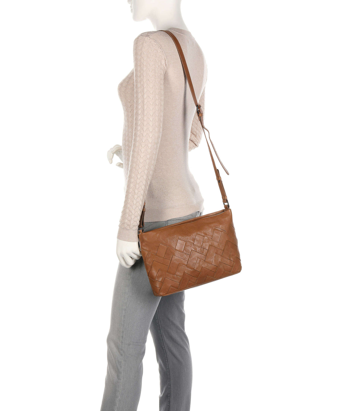 Aunts & Uncles Grandma's Luxury Club Mrs. Jam Grid Cake Shoulder bag caramel