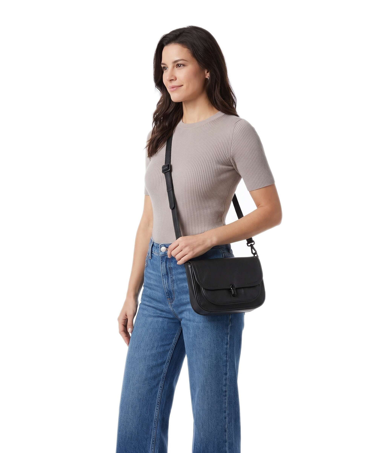 Aunts & Uncles Grandma's Luxury Club Mrs. Waffle Crossbody bag black smoke