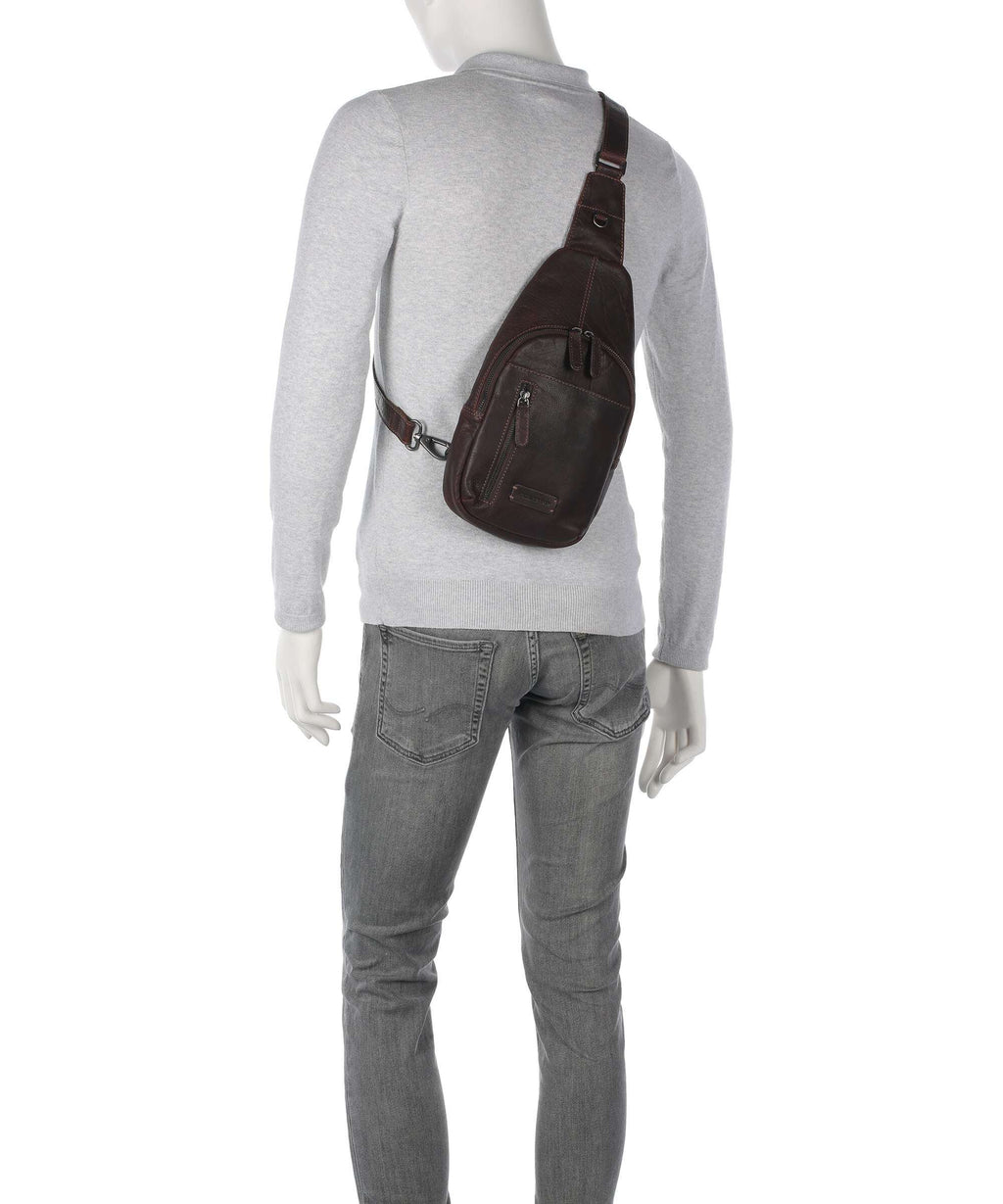 Jack Kinsky Porto 13 Sling bag mokka
