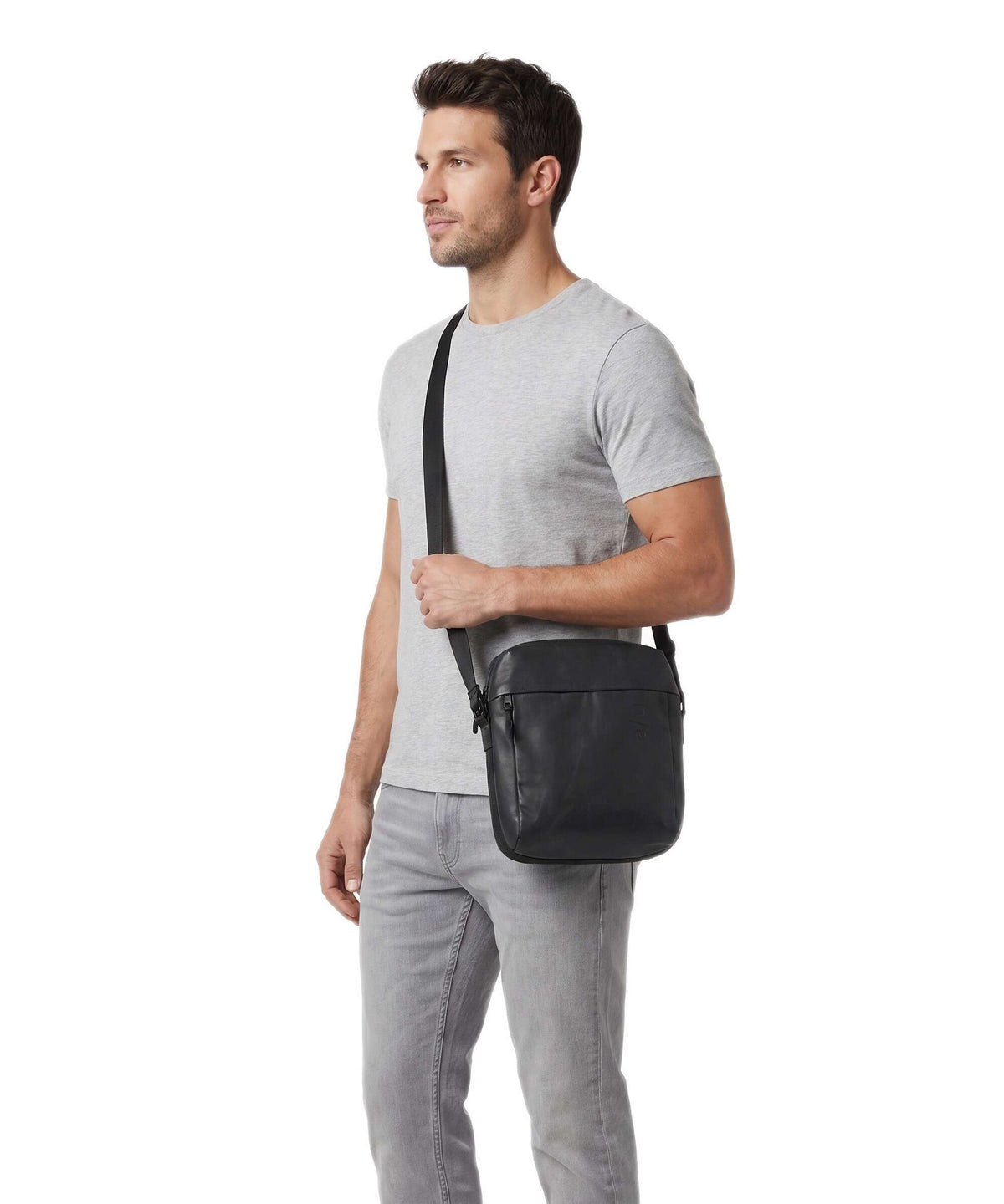Aunts & Uncles Japan Oyabe Crossbody bag black