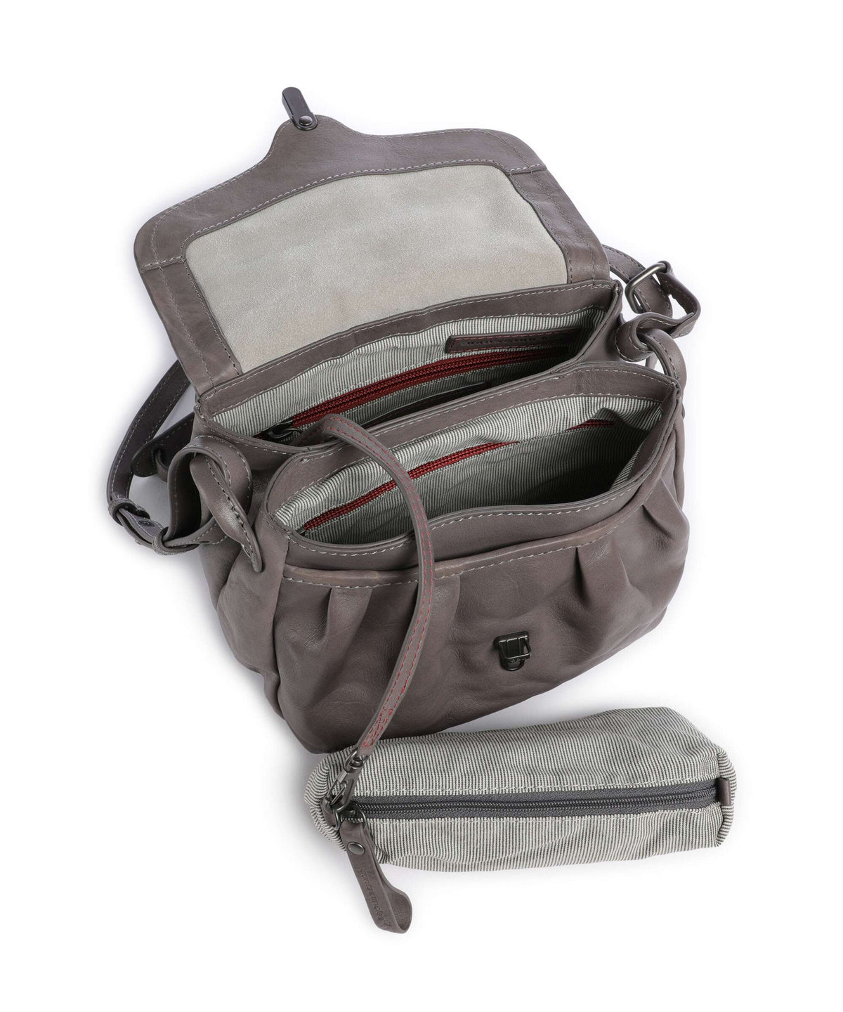 Aunts & Uncles Grandma's Luxury Club Mrs. Coconut Cake Crossbody bag oyster grey