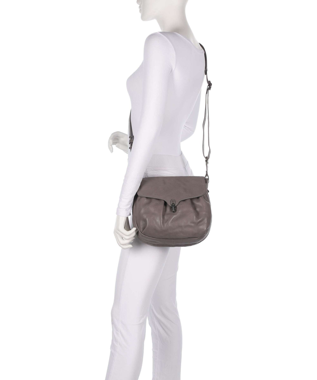 Aunts & Uncles Grandma's Luxury Club Mrs. Pineapple Pie Crossbody bag oyster grey