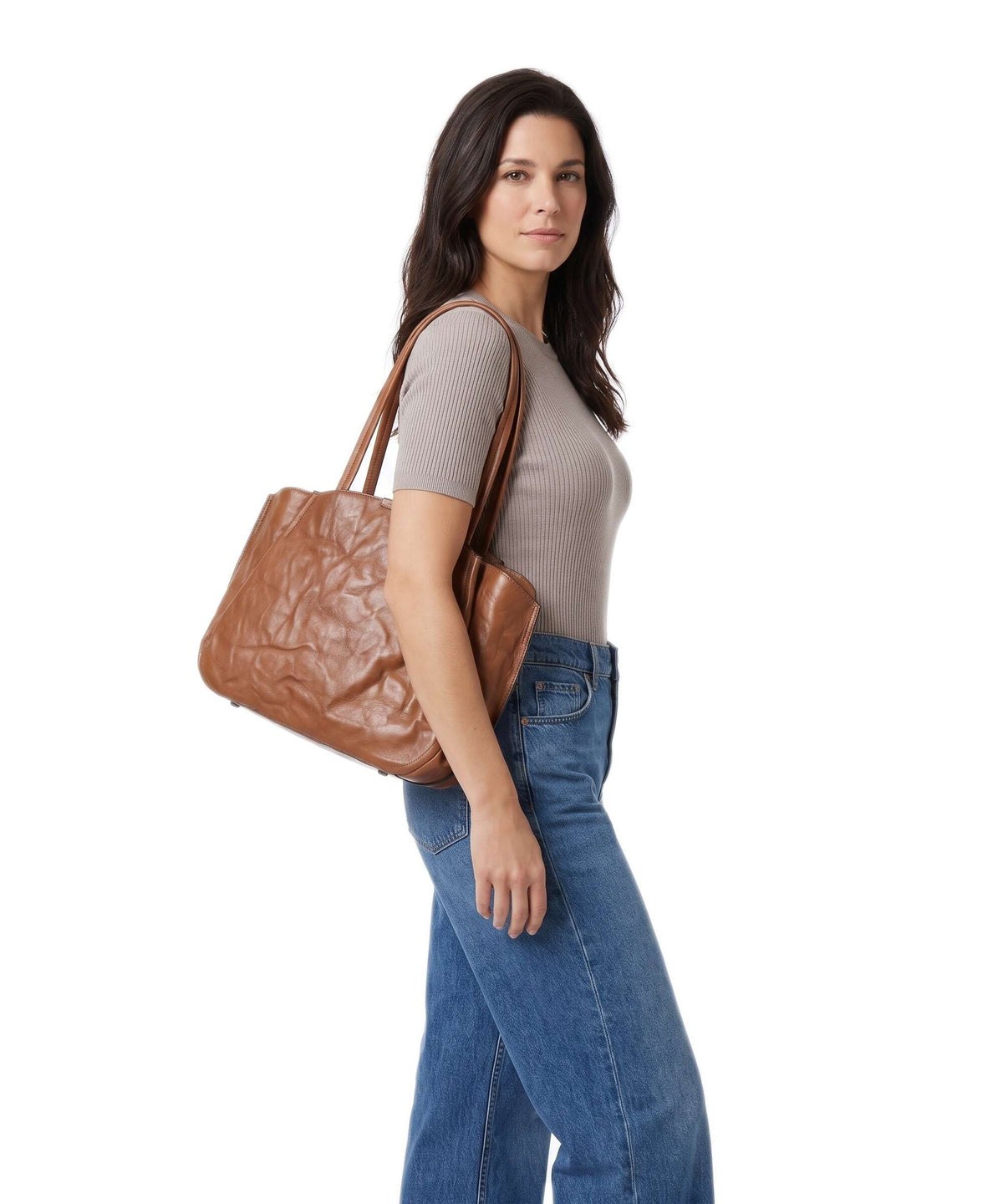 Aunts & Uncles Grandma's Luxury Club Mrs. Pavlova Tote bag caramel