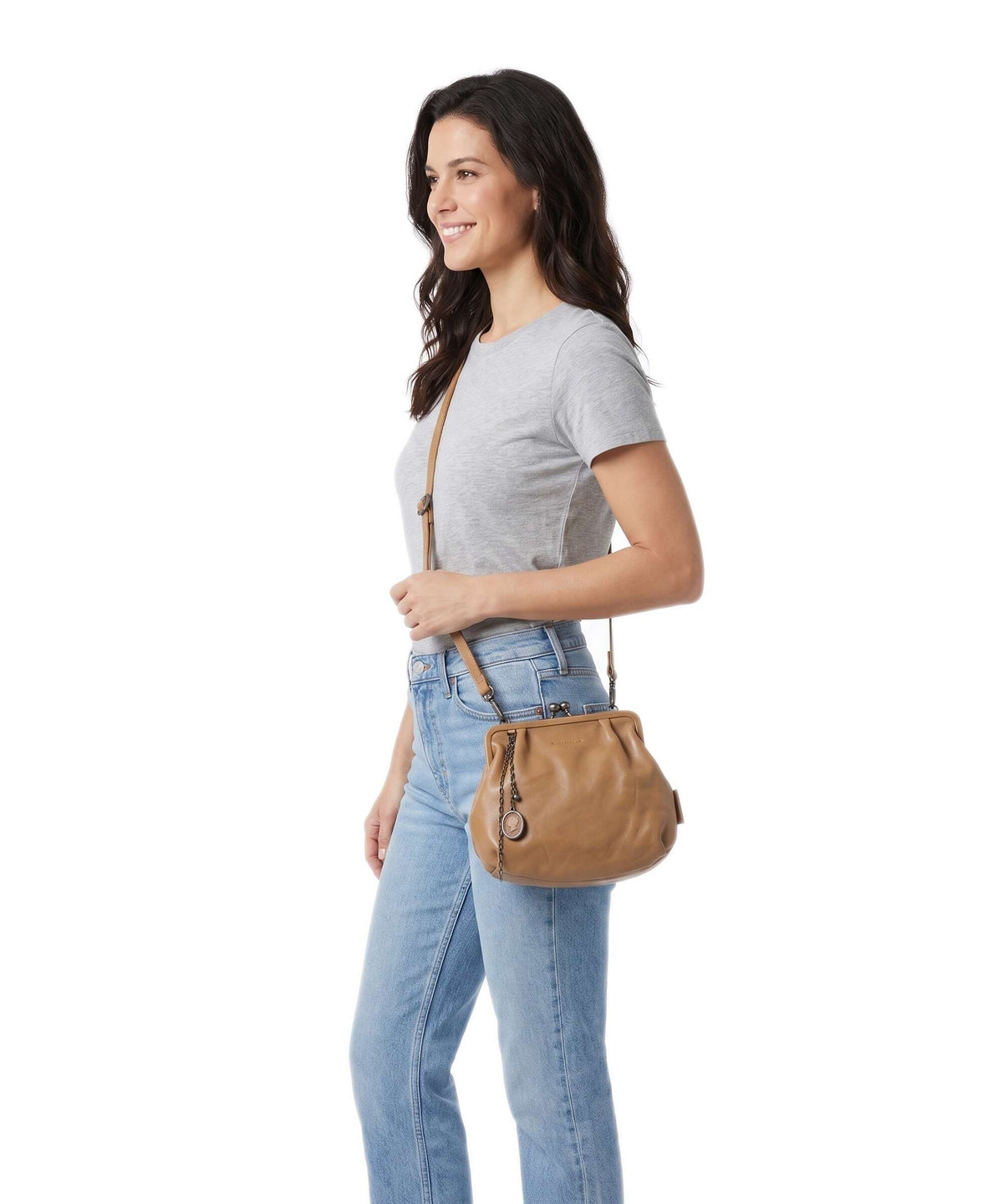 Aunts & Uncles Grandma's Luxury Club Mrs. Fortune Cookie Crossbody bag iced coffee