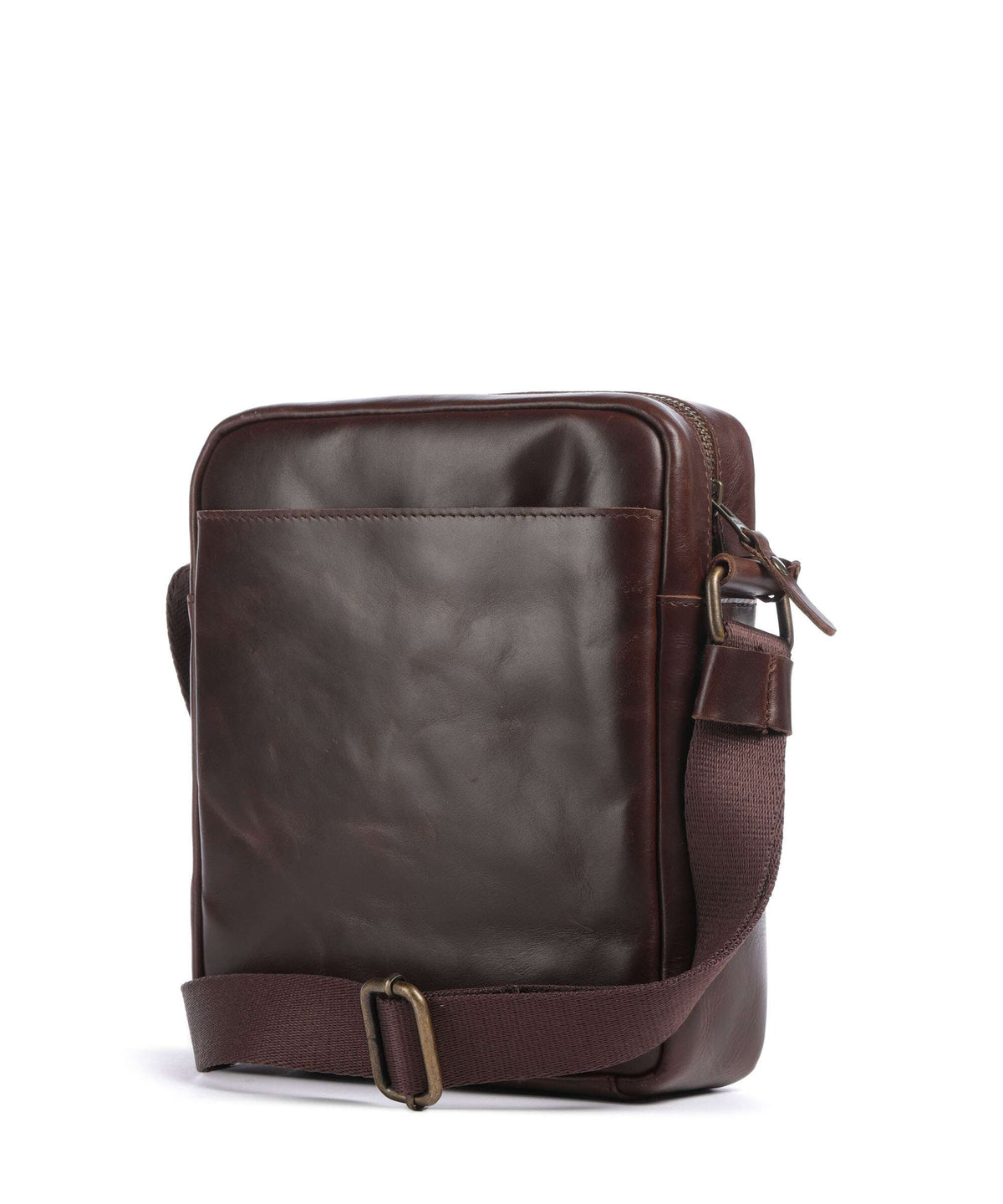 Buckle & Seam Crazy Horse Collector Crossbody bag brown
