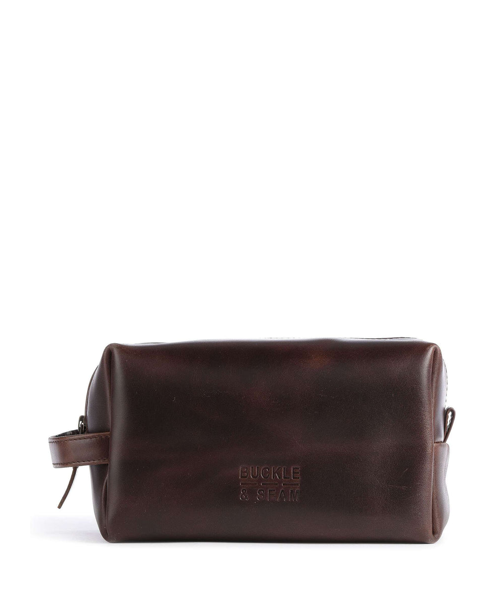 Buckle & Seam Crazy Horse Everest Toiletry bag brown