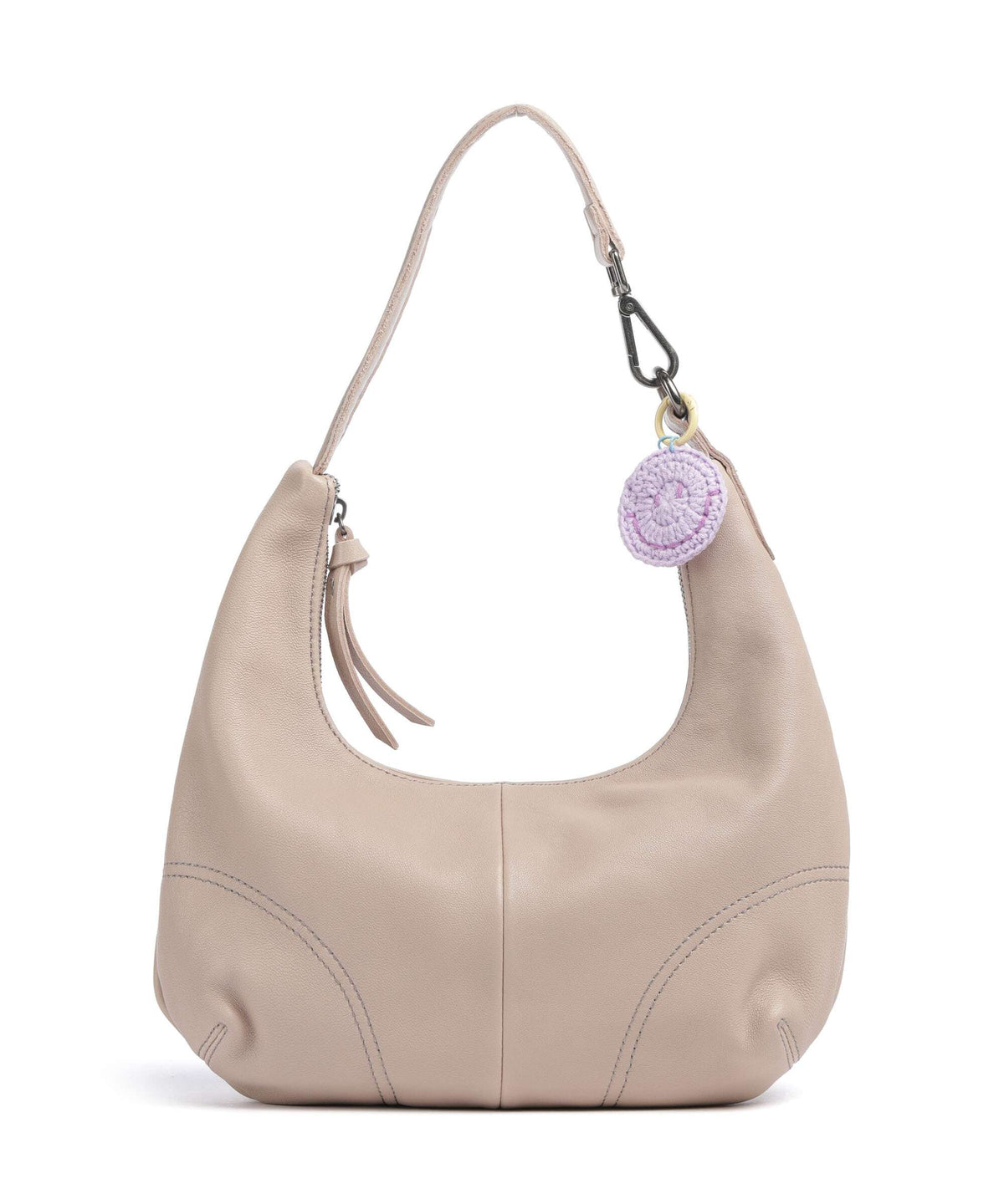 FredsBruder Take A Smile Midi Hobo bag chai latte