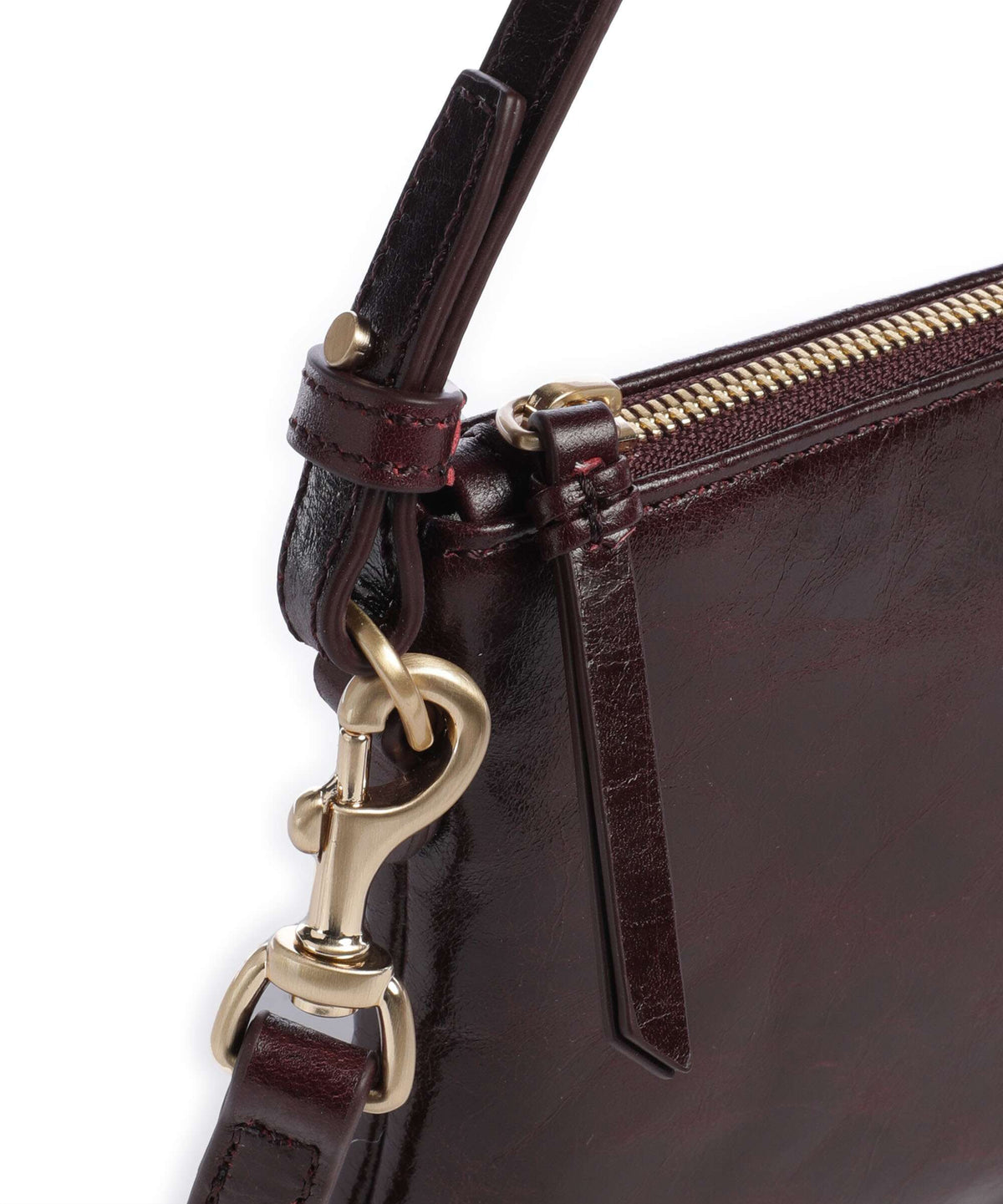 Les Visionnaires Alice Crinkle Shoulder bag bordeaux red