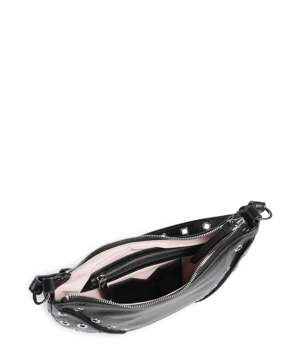 Les Visionnaires Enya Rivet Glossy Mini Shoulder bag black