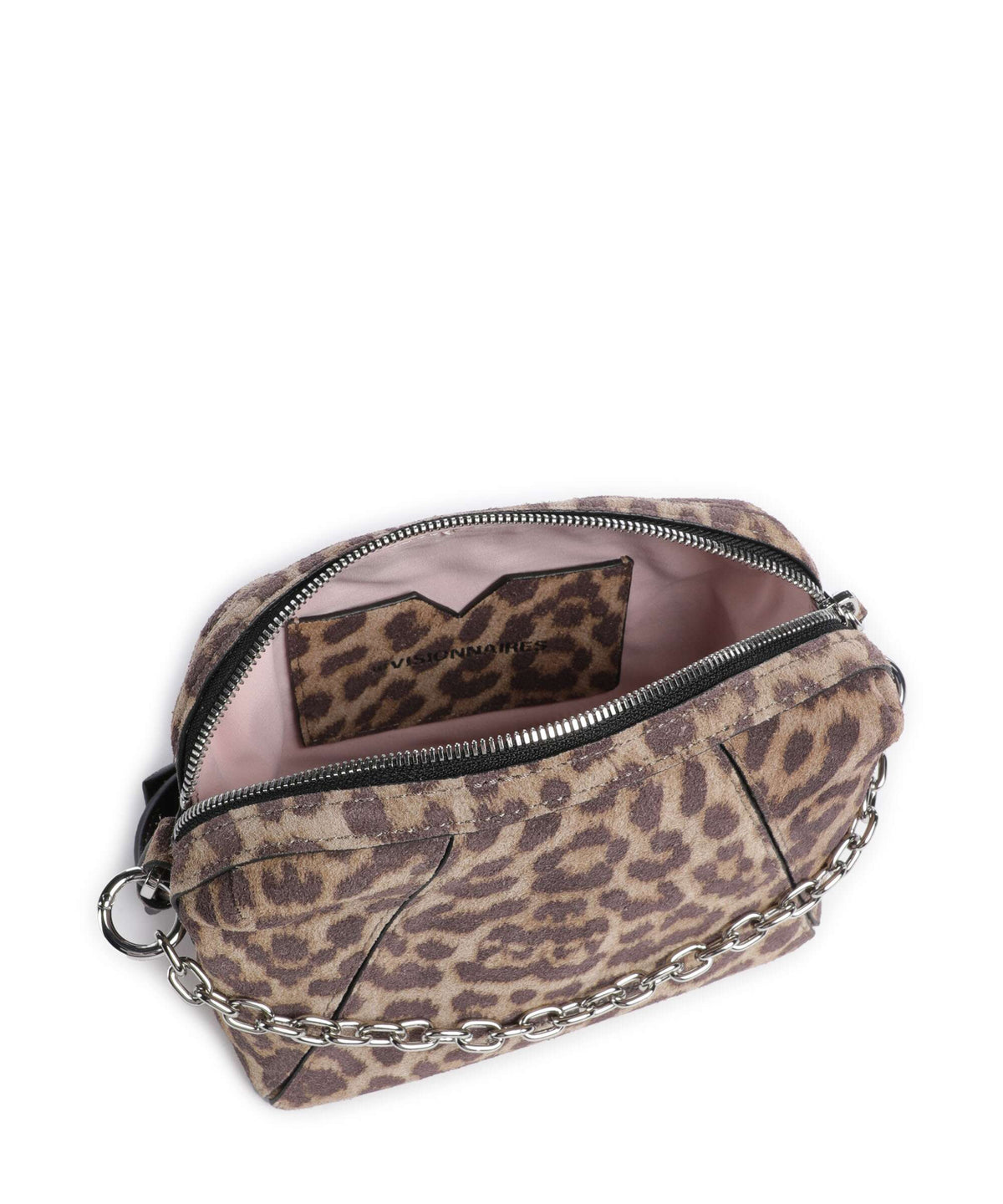 Les Visionnaires Lynn Cozy Chain Crossbody bag leo print