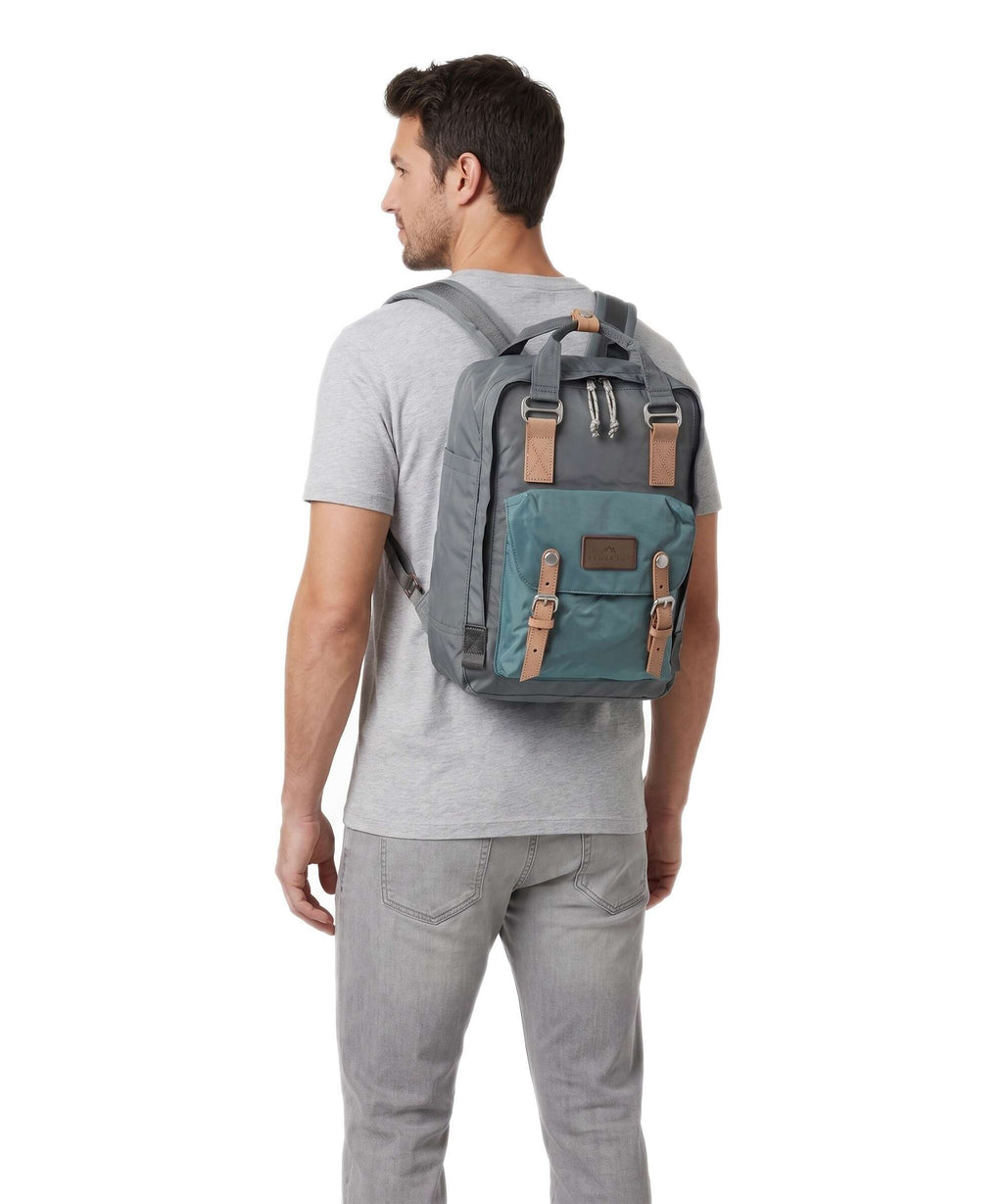 Doughnut Jungle Macaroon Backpack charcoal/teal