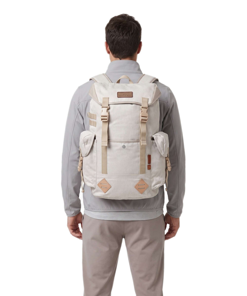 Doughnut Happy Camper Grounder Hiking backpack ivory