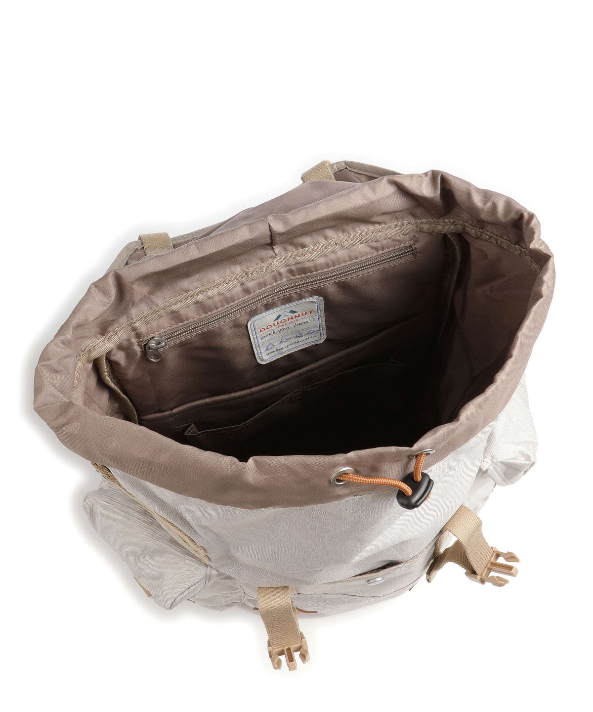 Doughnut Happy Camper Grounder Hiking backpack ivory