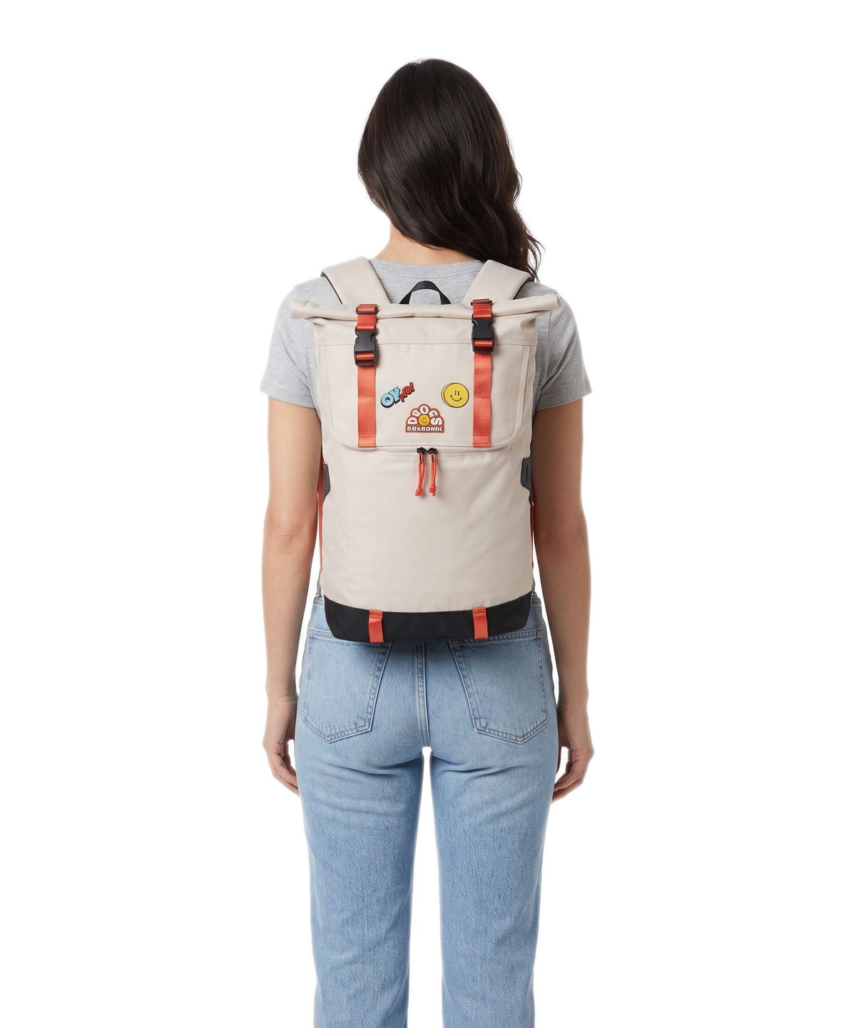 Doughnut The Dudes Christopher Dark Rolltop backpack beige