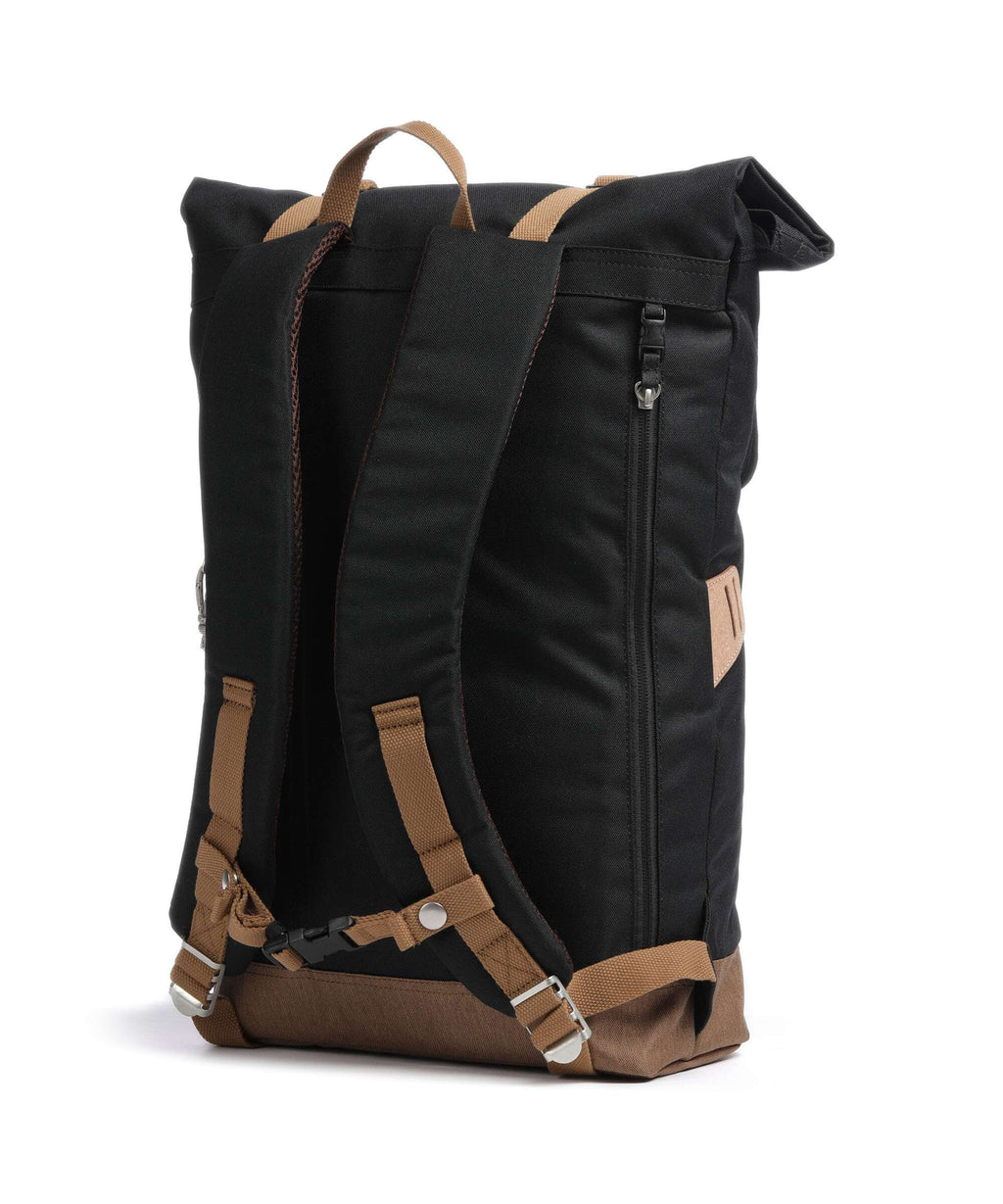 Doughnut Christopher Rolltop backpack black/khaki