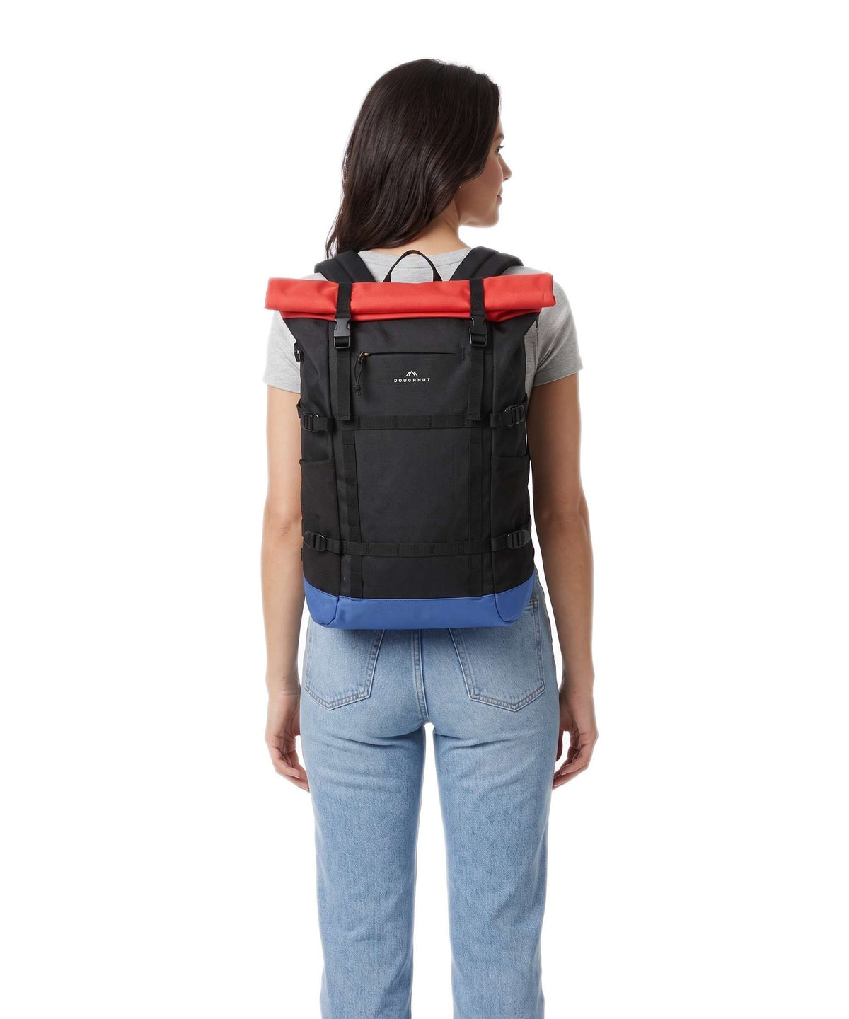 Doughnut Reborn Paratrooper Backpack black/grapefruit