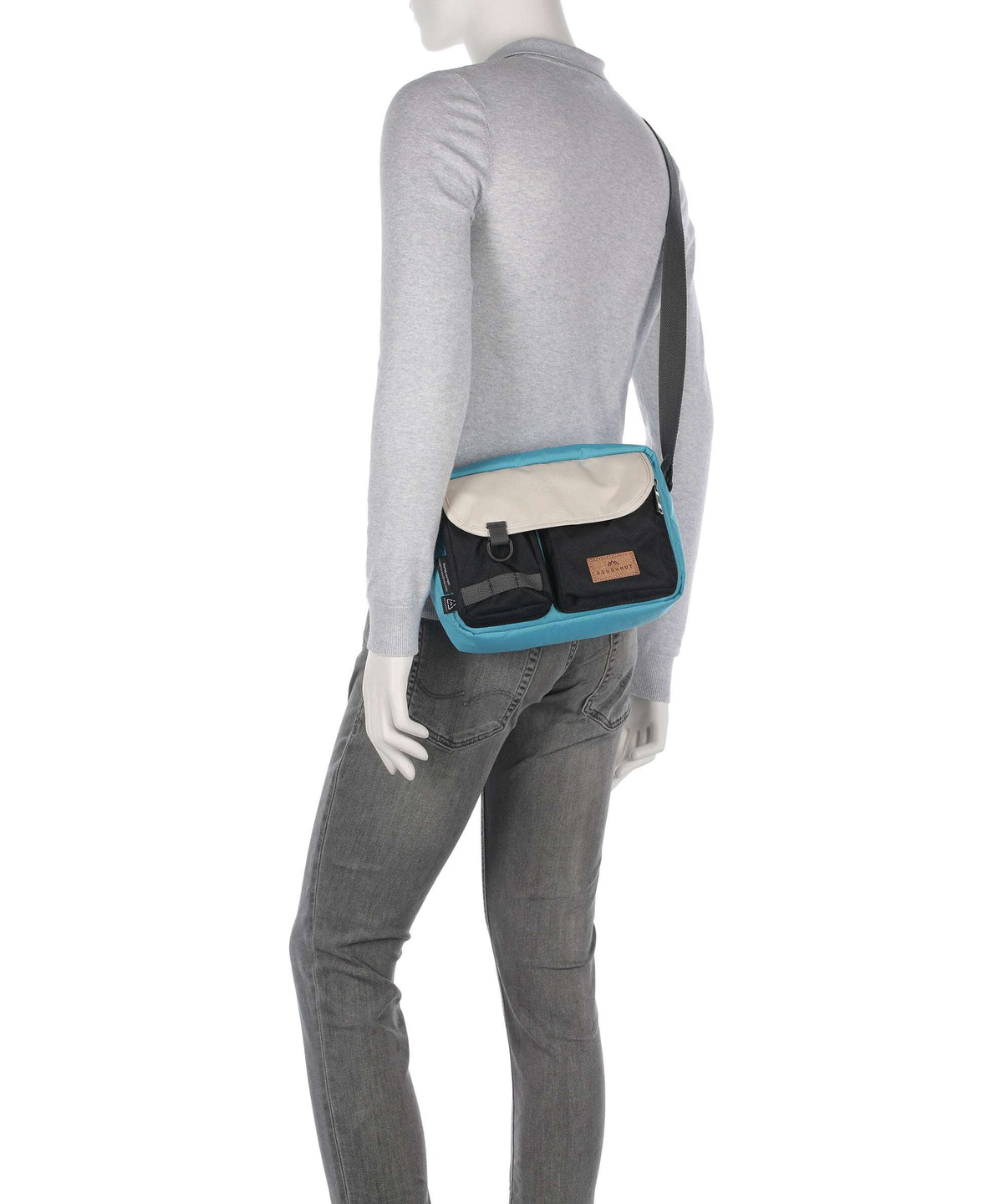 Doughnut Reborn Mission Lite Crossbody bag lagoon/stone
