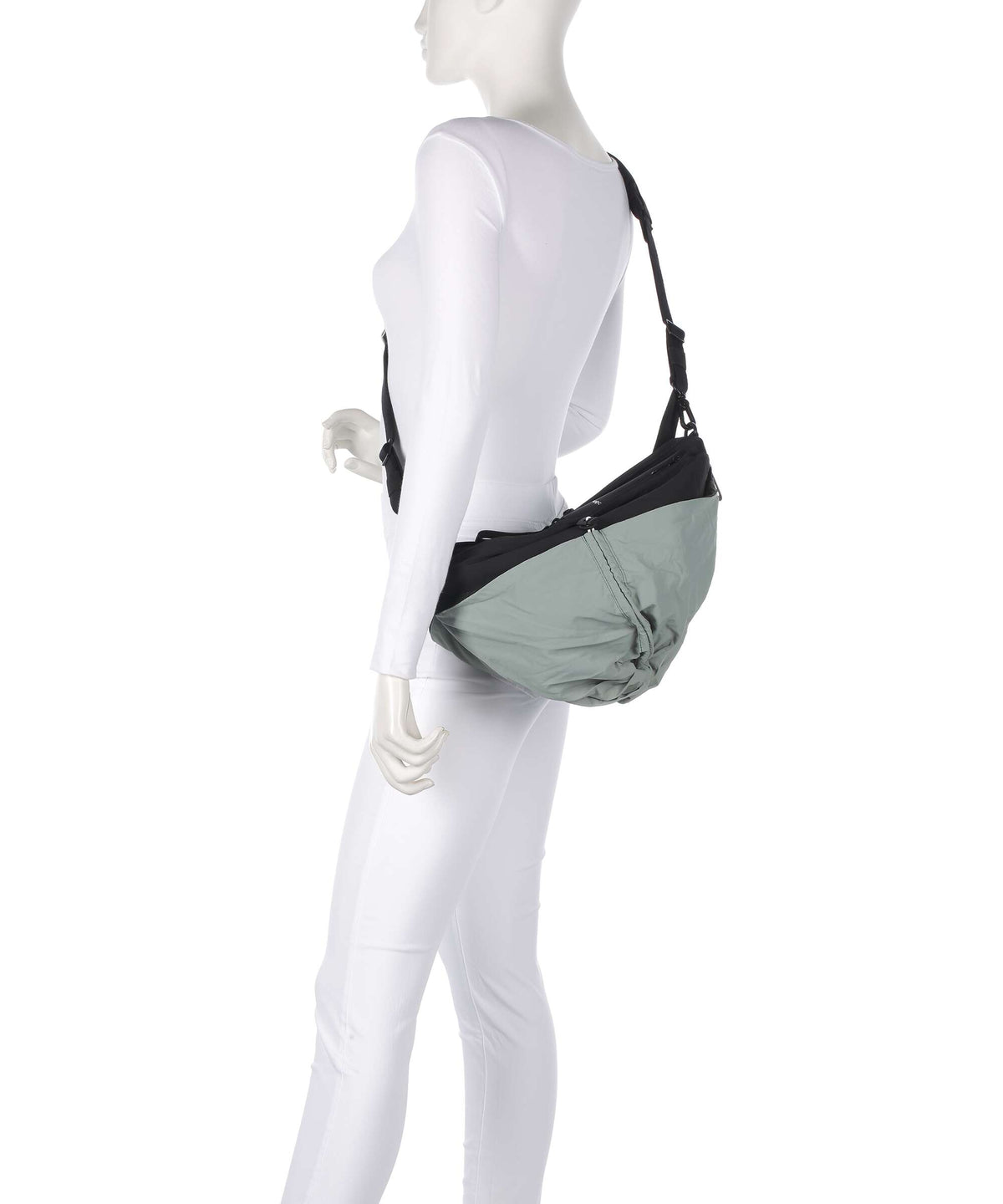 Côte&Ciel Orne Crossbody bag black/sage green