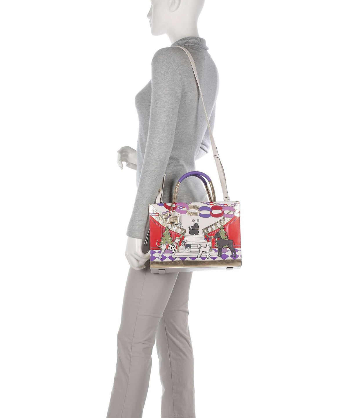 Radley London Picture Party Pals Handbag amethyst
