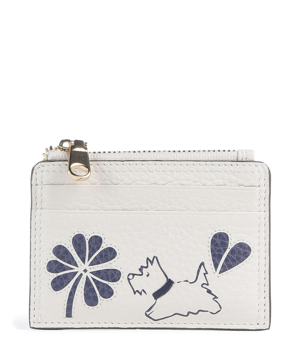 Radley London Cut Out Floral Credit card holder chalk