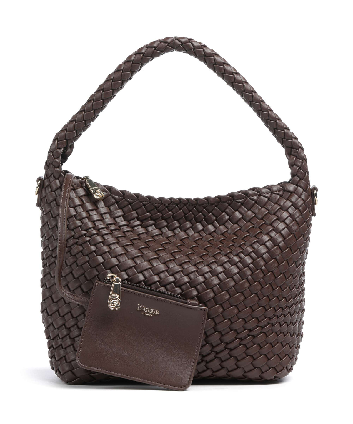 Dune London Deliberate M Bucket bag brown