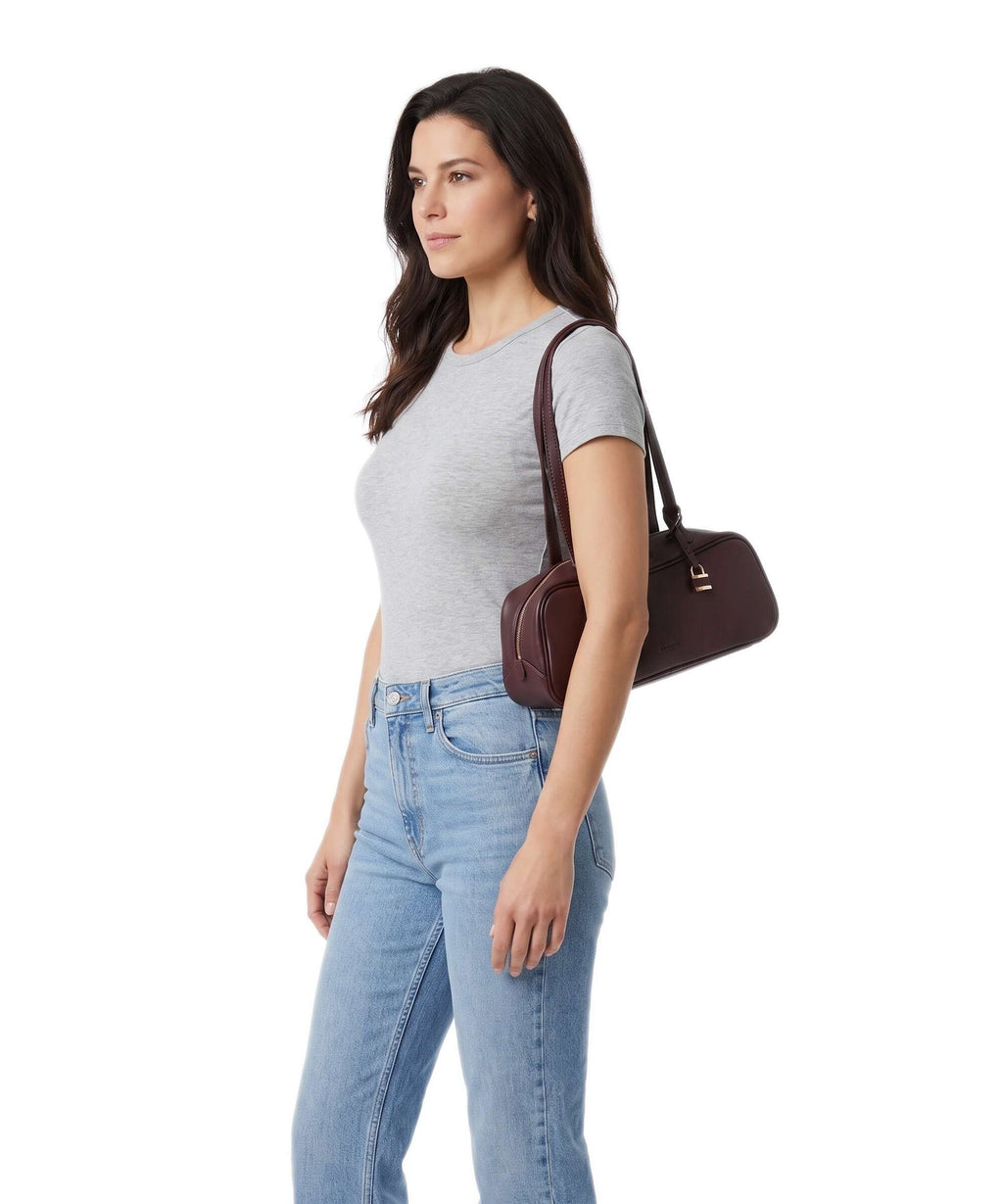 Dune London Day Shoulder bag burgundy