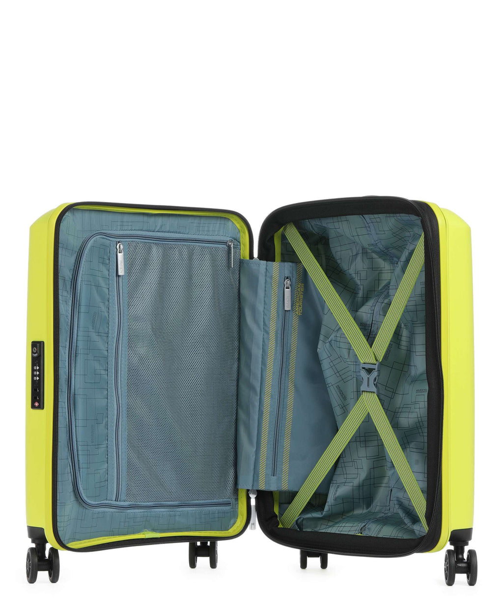 American Tourister Aerostep Spinner (4 wheels) light lime