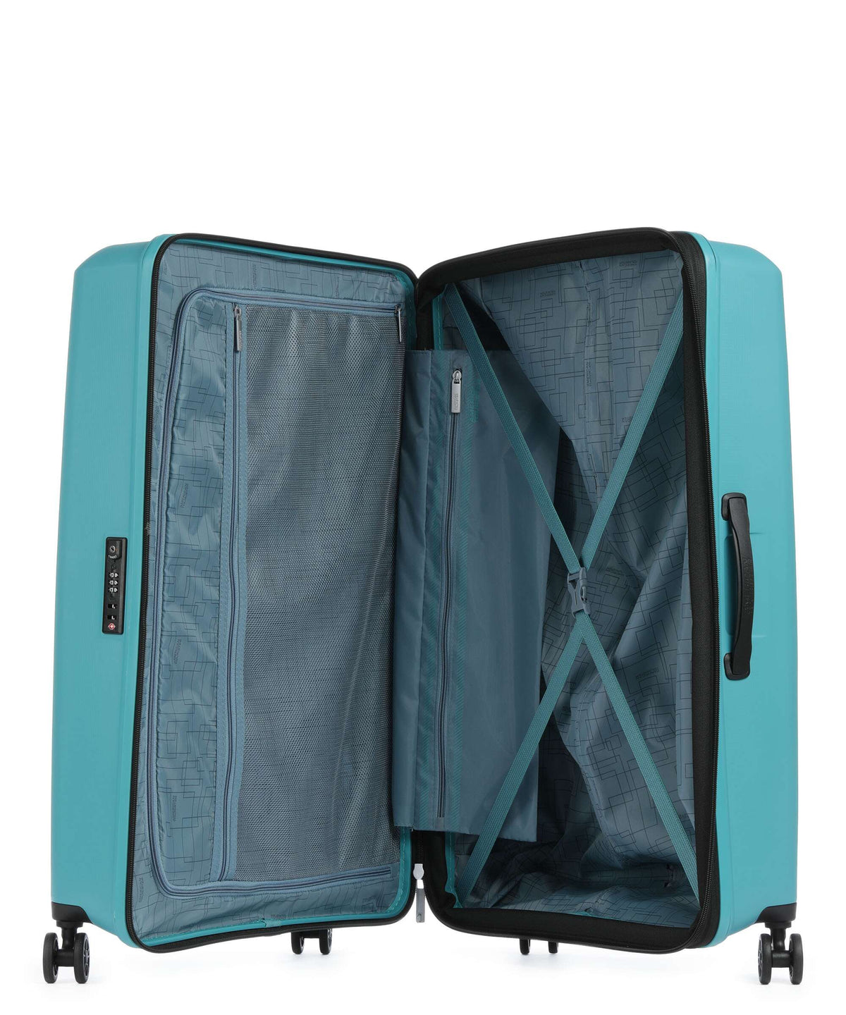 American Tourister Aerostep Spinner (4 wheels) turquoise tonic