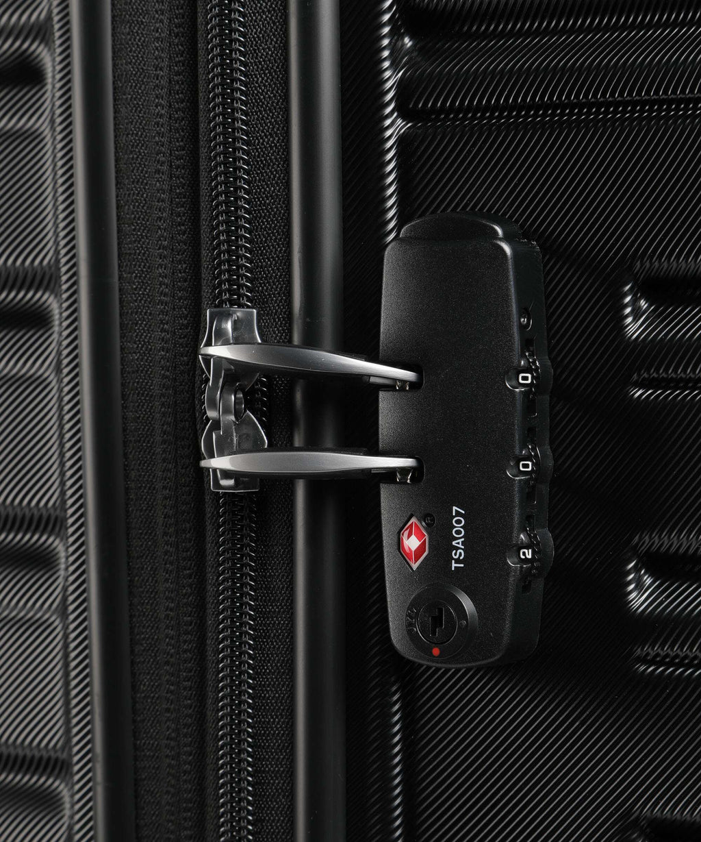 American Tourister Flashline Spinner (4 wheels) shadow black
