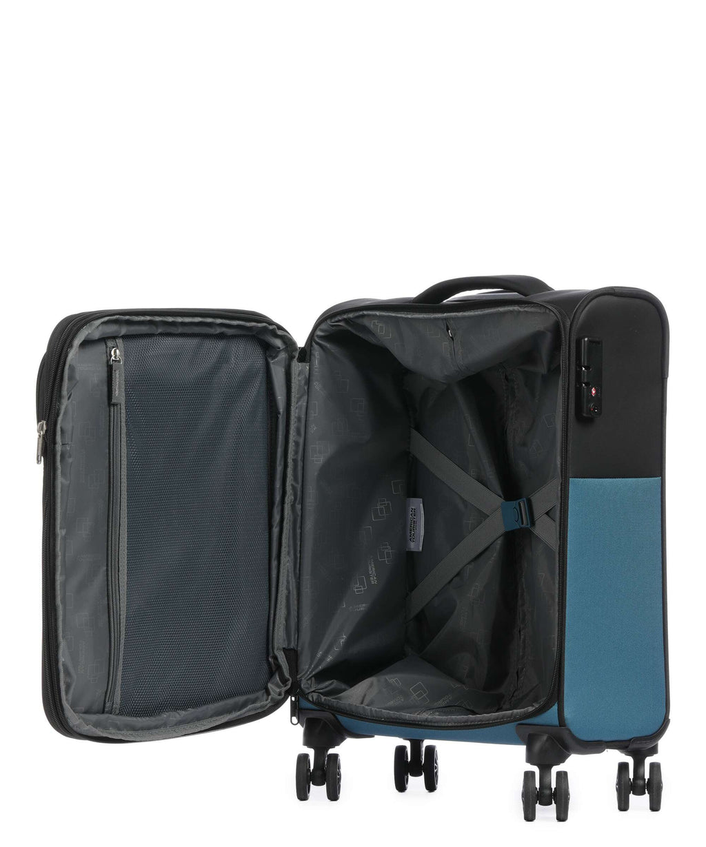 American Tourister Daring Dash Spinner (4 wheels) black/blue