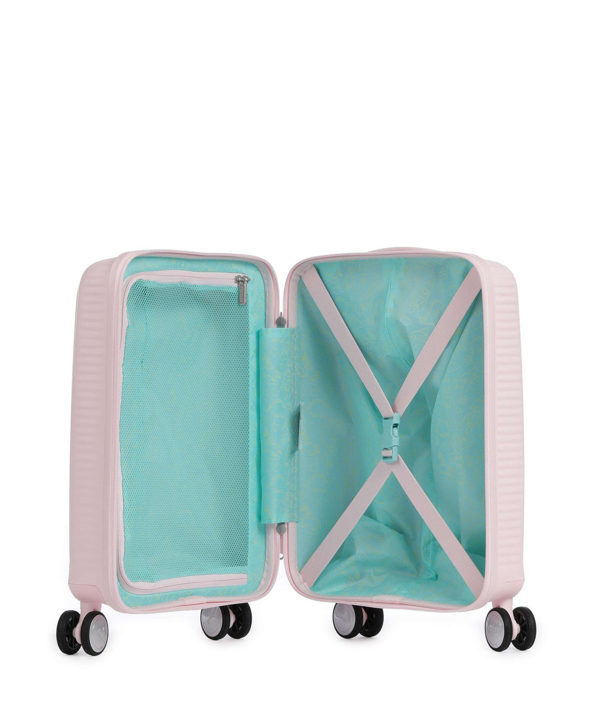 American Tourister Soundbox Mini Kids Trolley pastel pink