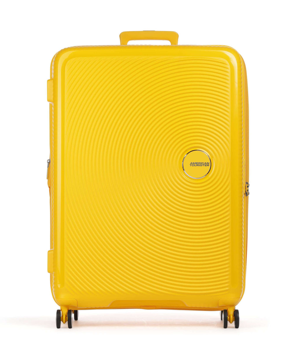 American Tourister Soundbox Spinner (4 wheels) golden yellow