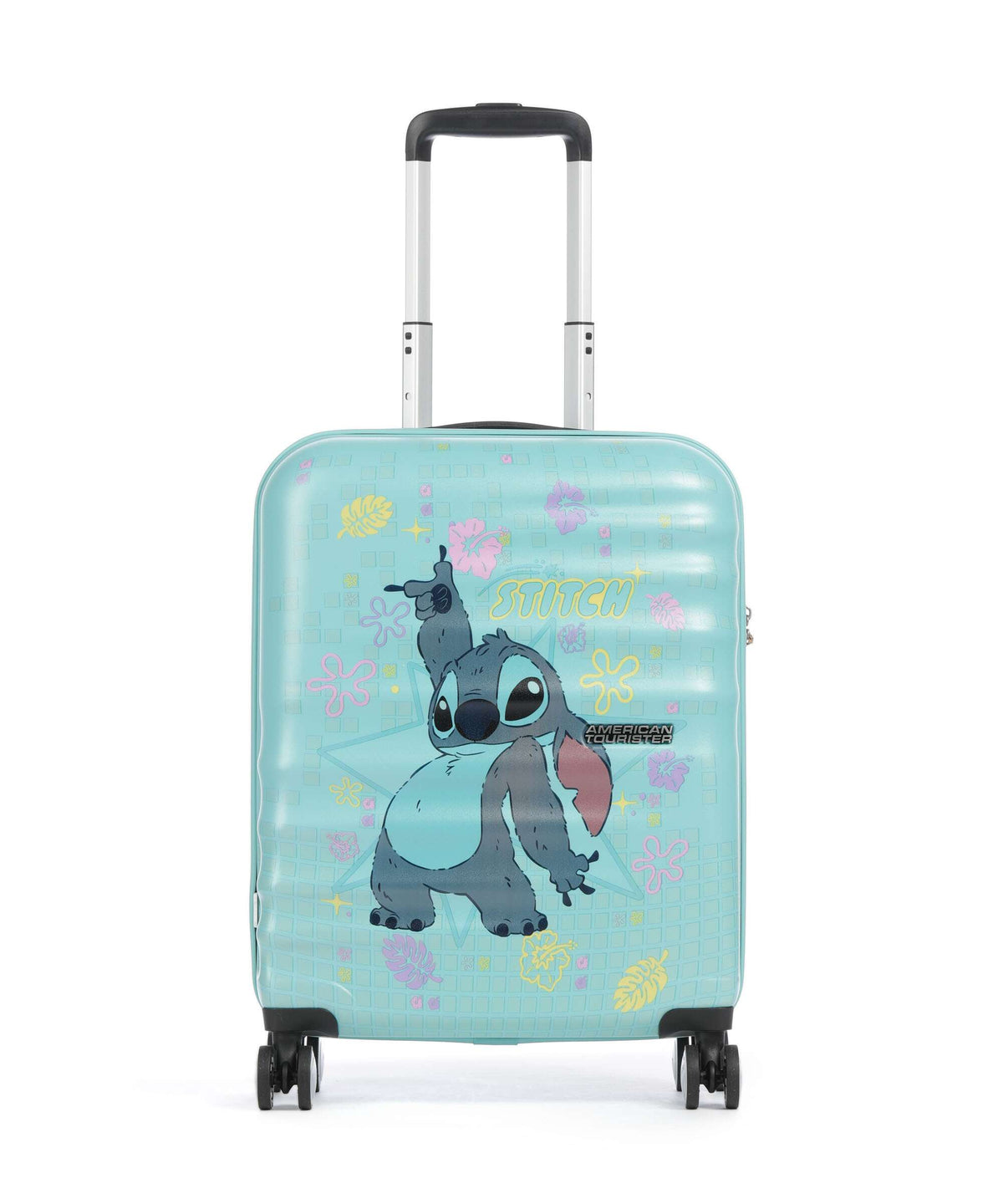 American Tourister Wavebreaker Disney Spinner (4 wheels) stitch flower