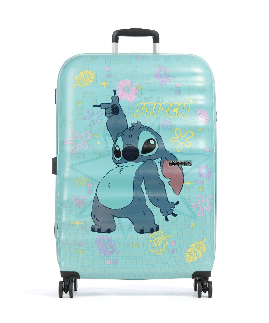 American Tourister Wavebreaker Disney Spinner (4 wheels) stitch flower