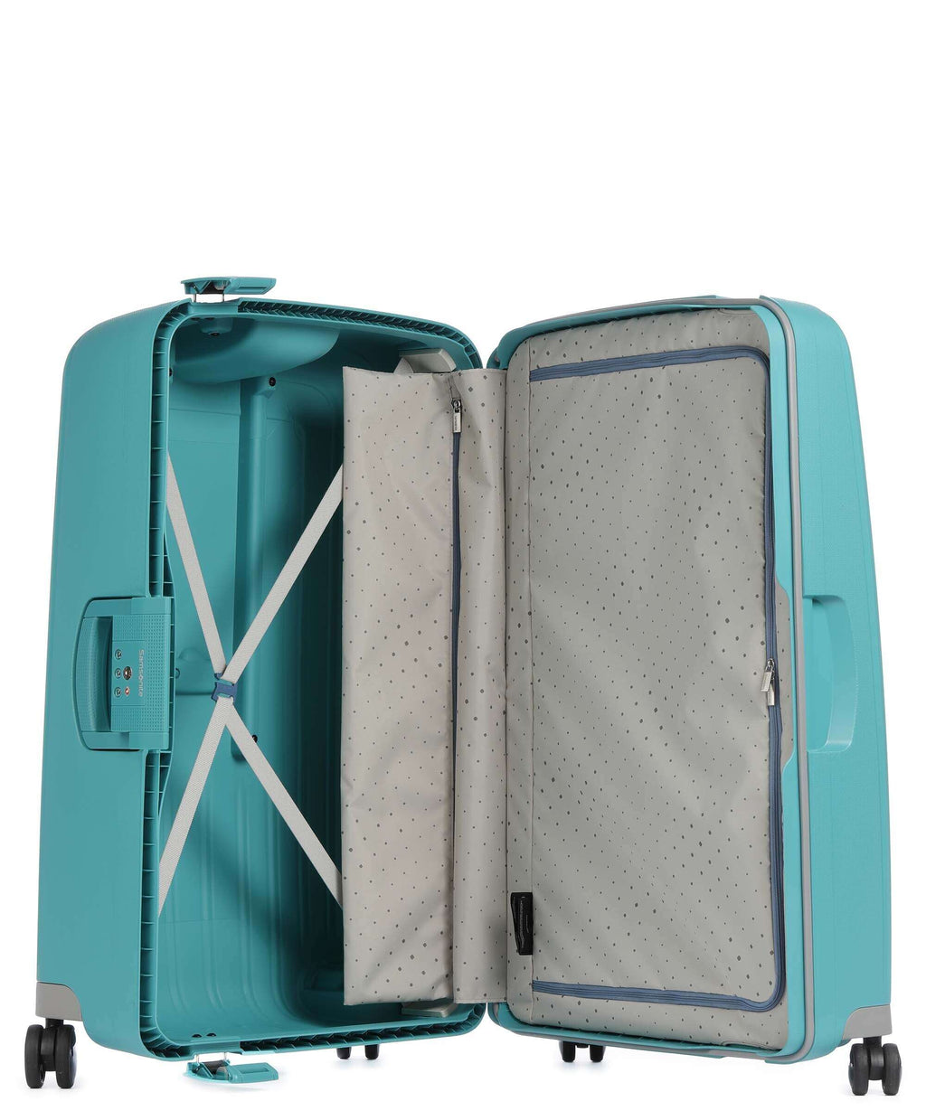 Samsonite S'Cure Spinner (4 wheels) aqua blue