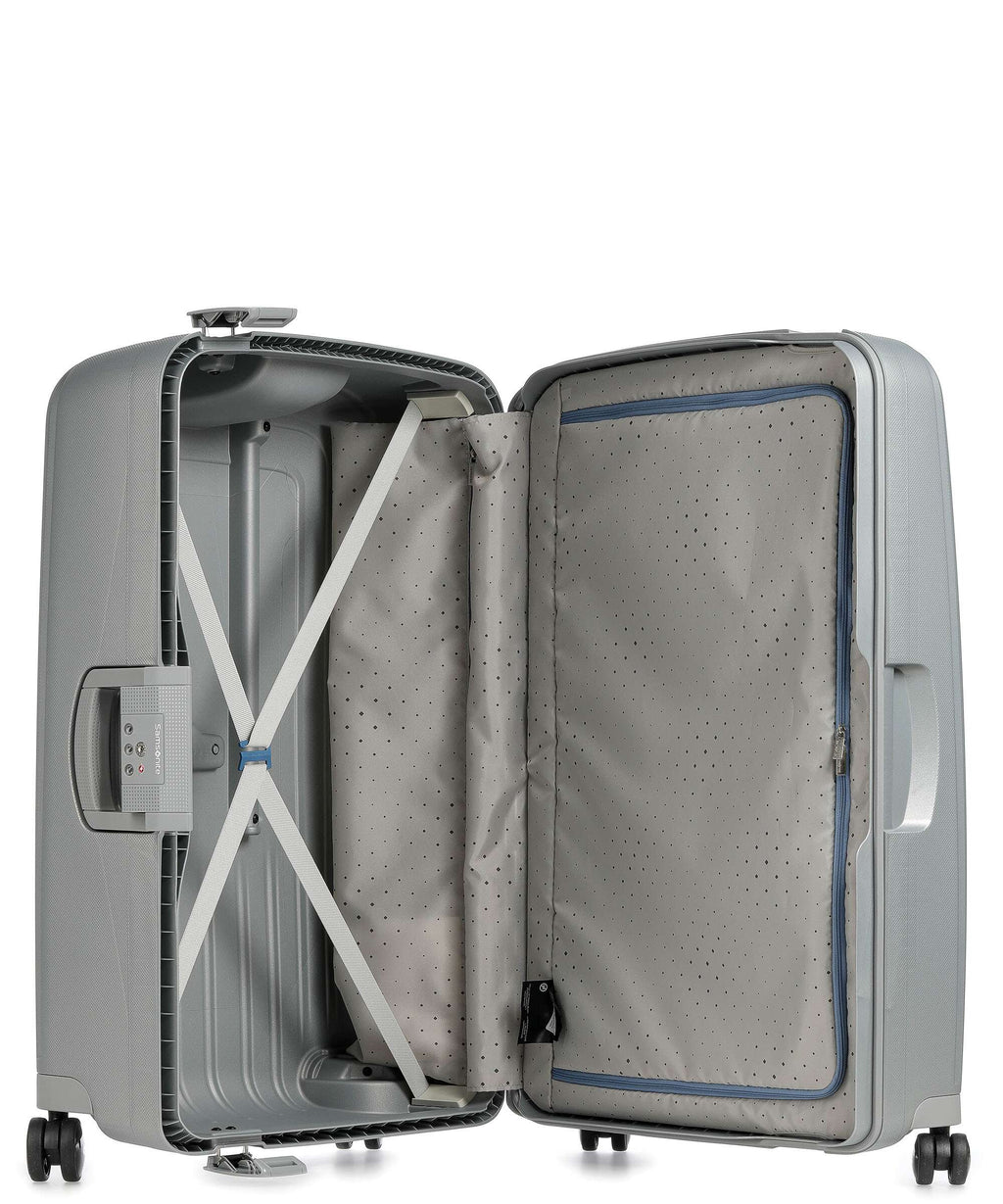 Samsonite S'Cure Spinner (4 wheels) silver