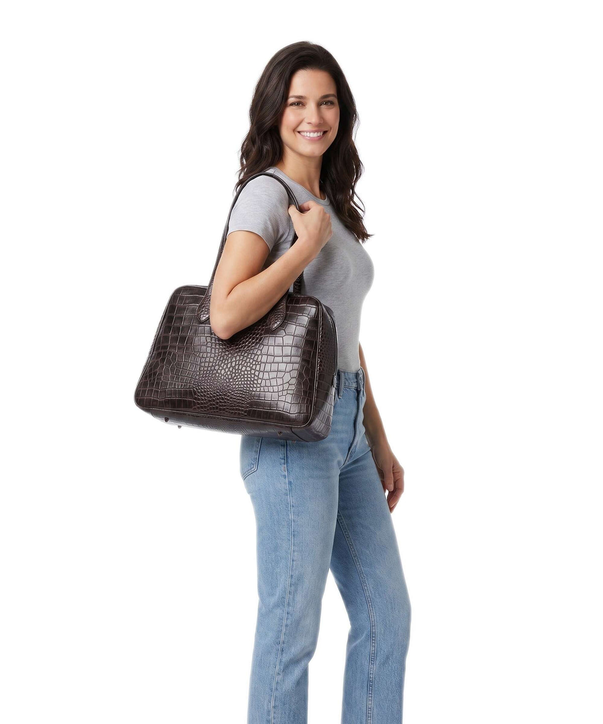 Markberg Tote bag espresso brown