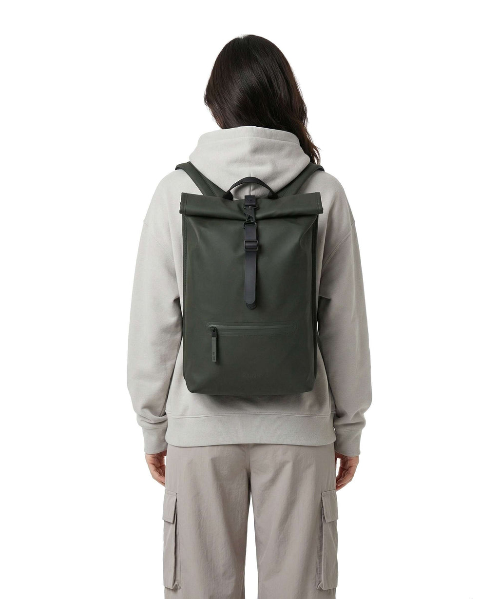 Rains Rolltop backpack green