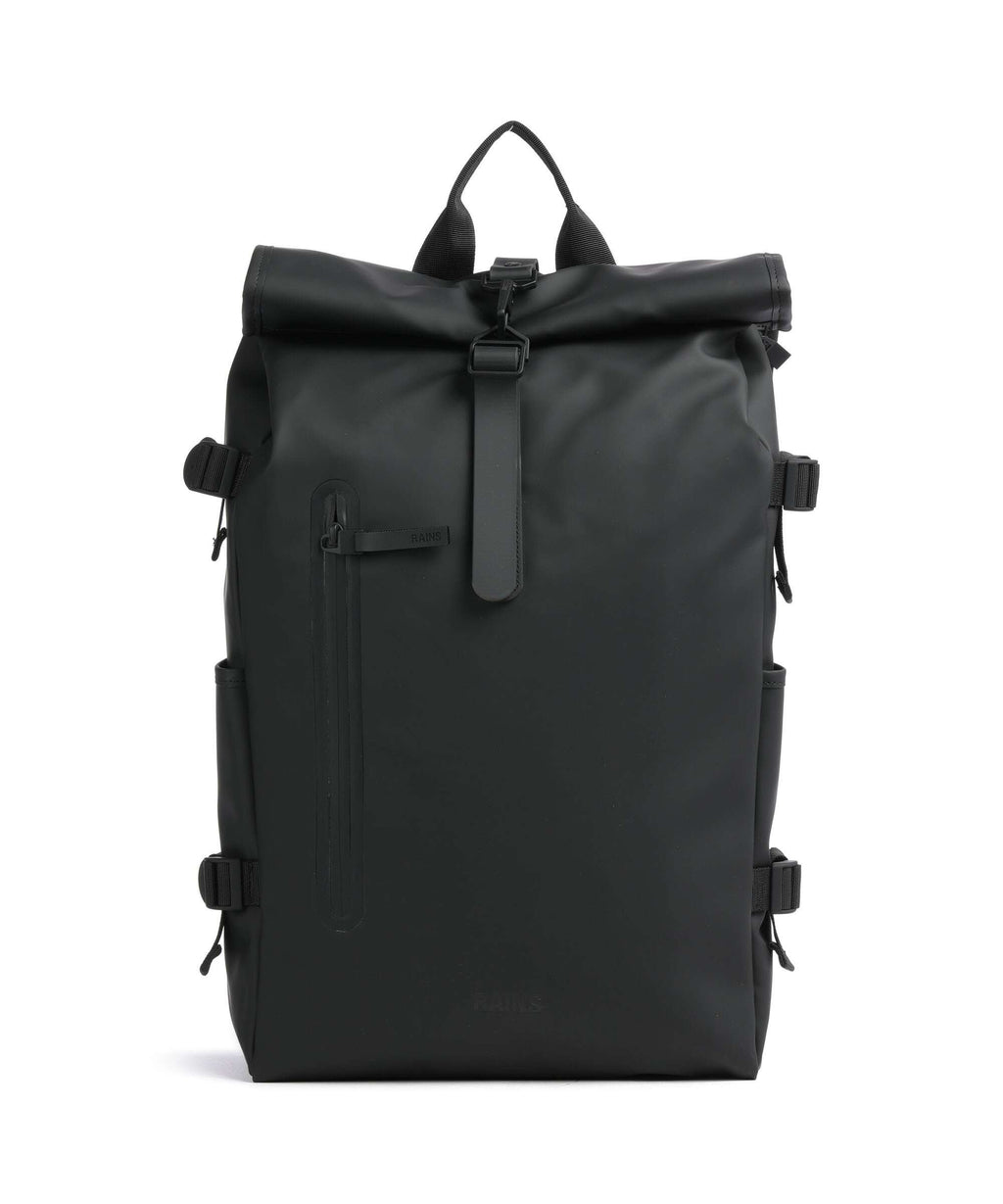 Rains Large Rolltop backpack black