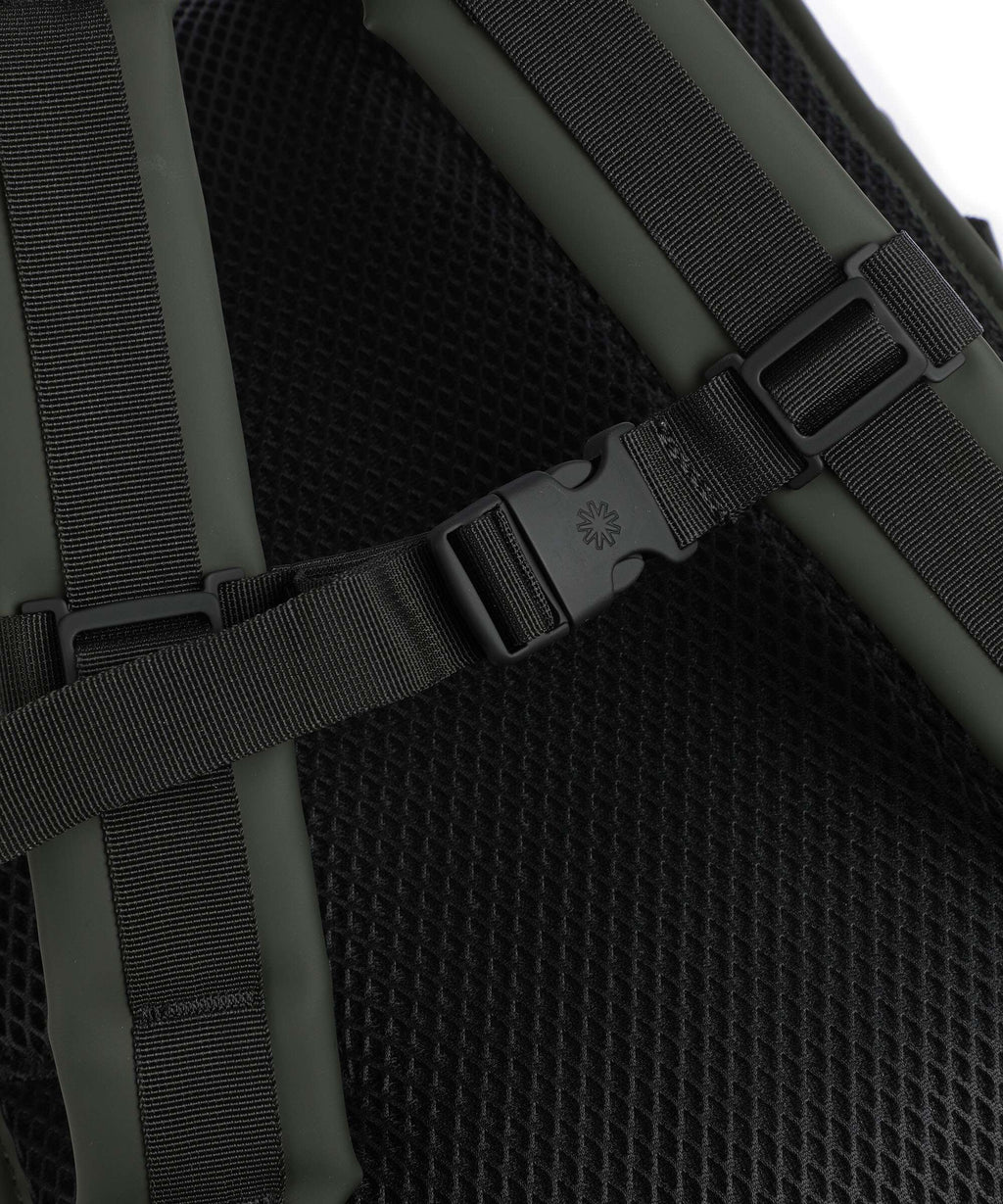 Rains Large Rolltop backpack green