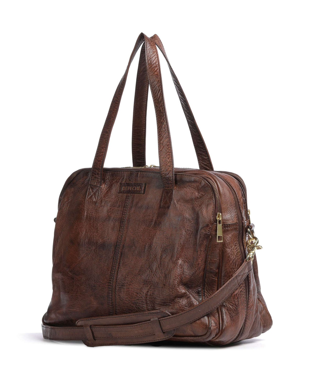 Depeche Golden Chic Shoulder bag brandy