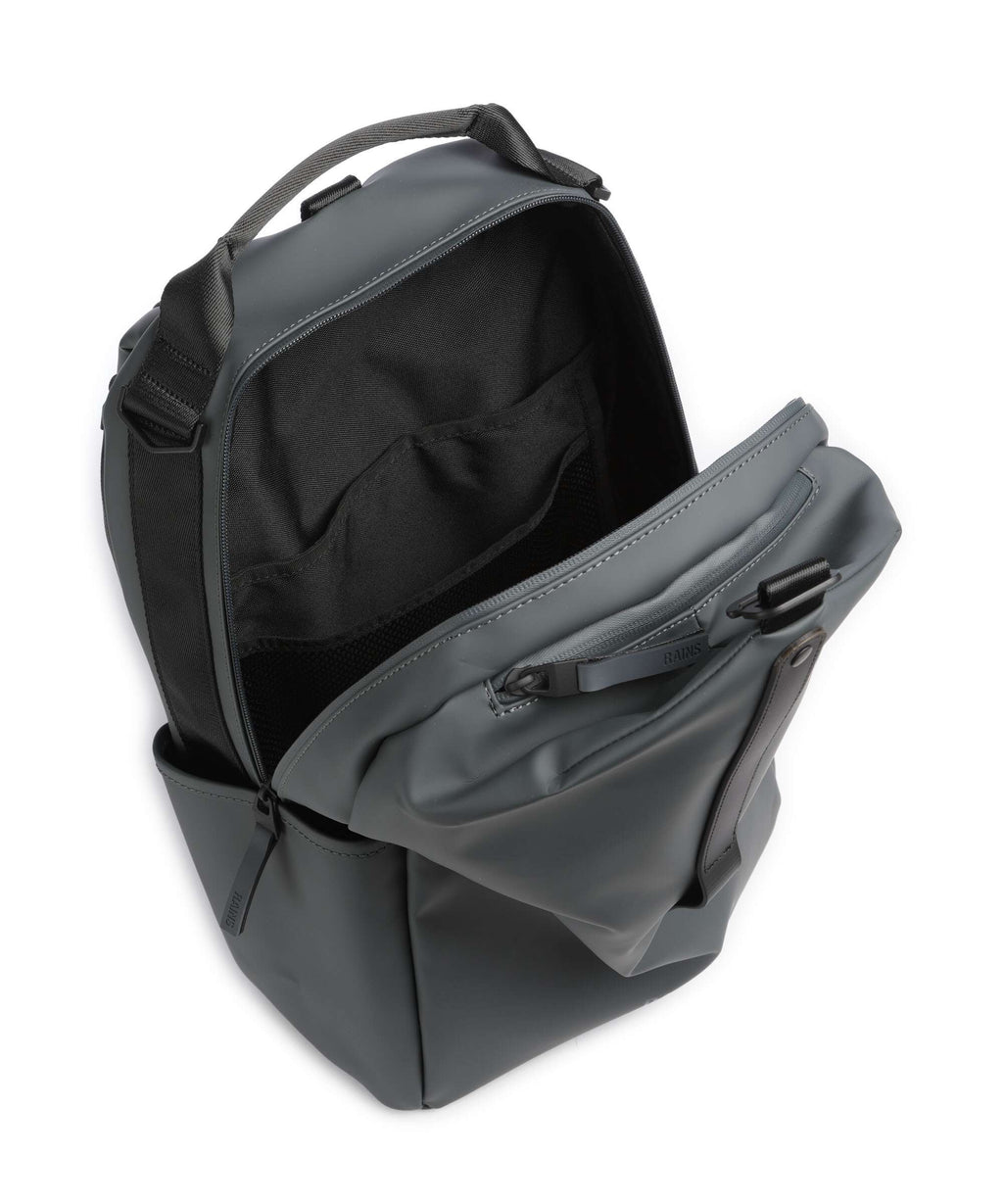 Rains Clip Front Backpack dark grey